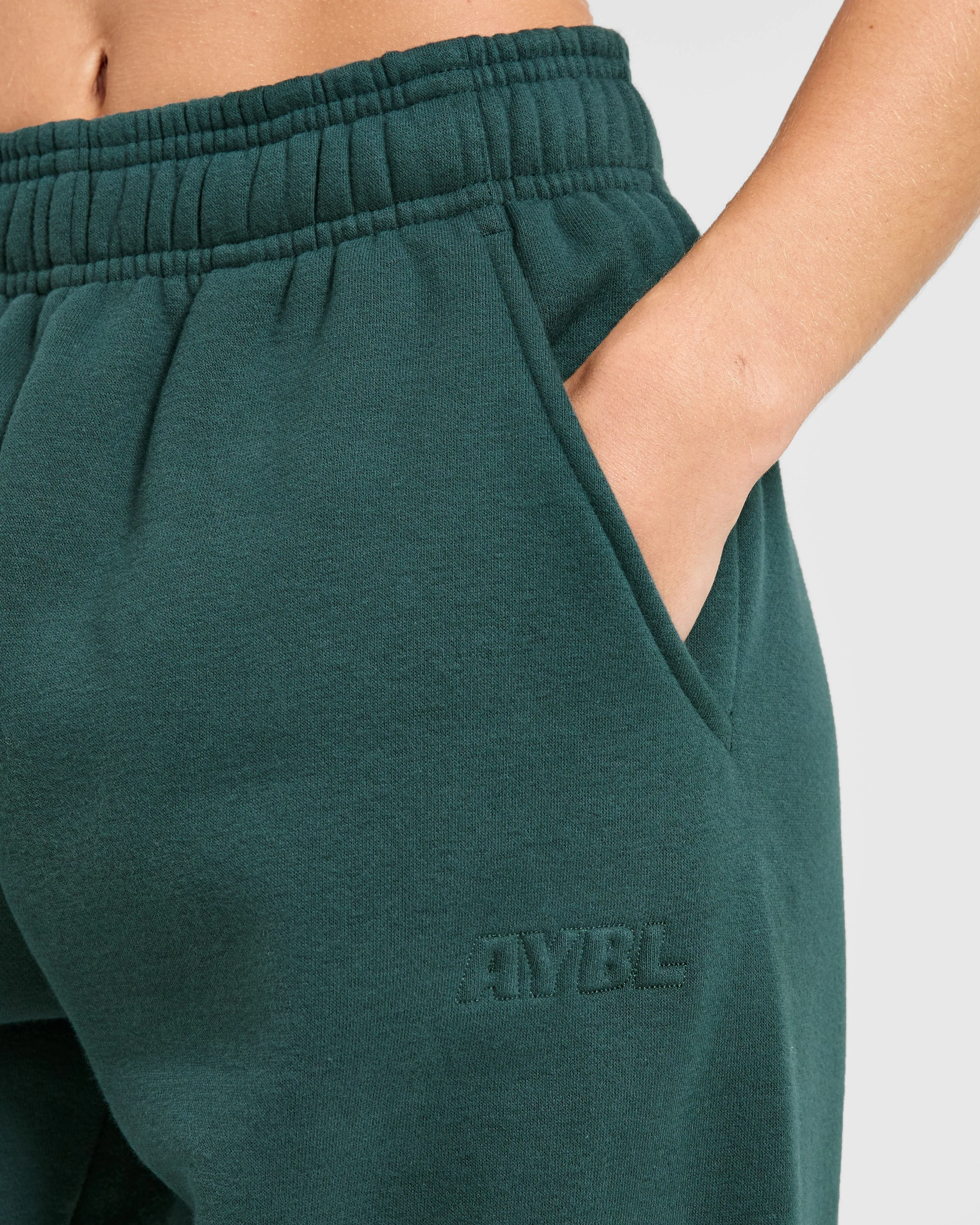 Classic Plush Oversized Joggers - Pine Green sold by AYBL product image thumbnail 5