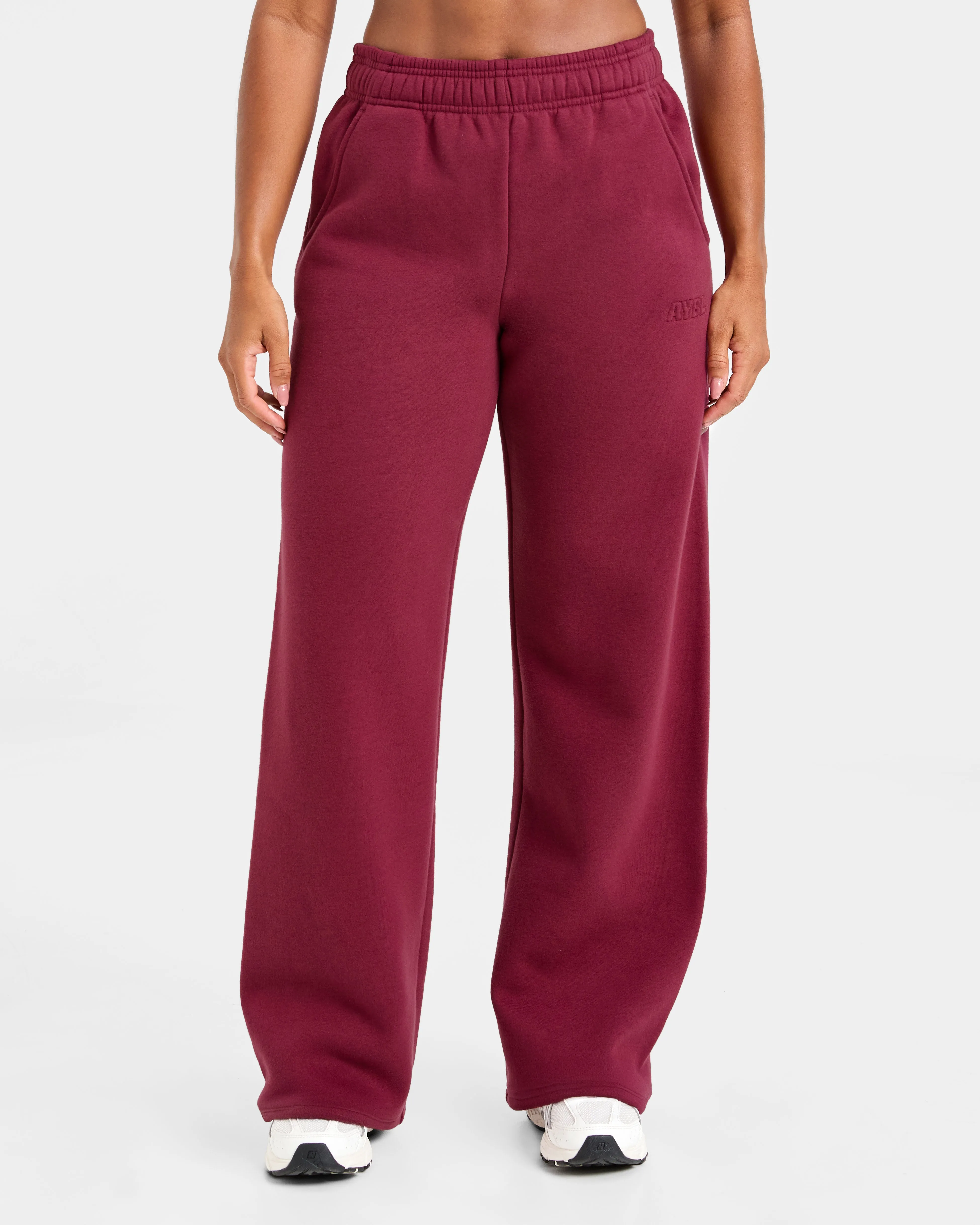 Classic Plush Oversized Straight Leg Joggers - Muted Raspberry sold by AYBL
