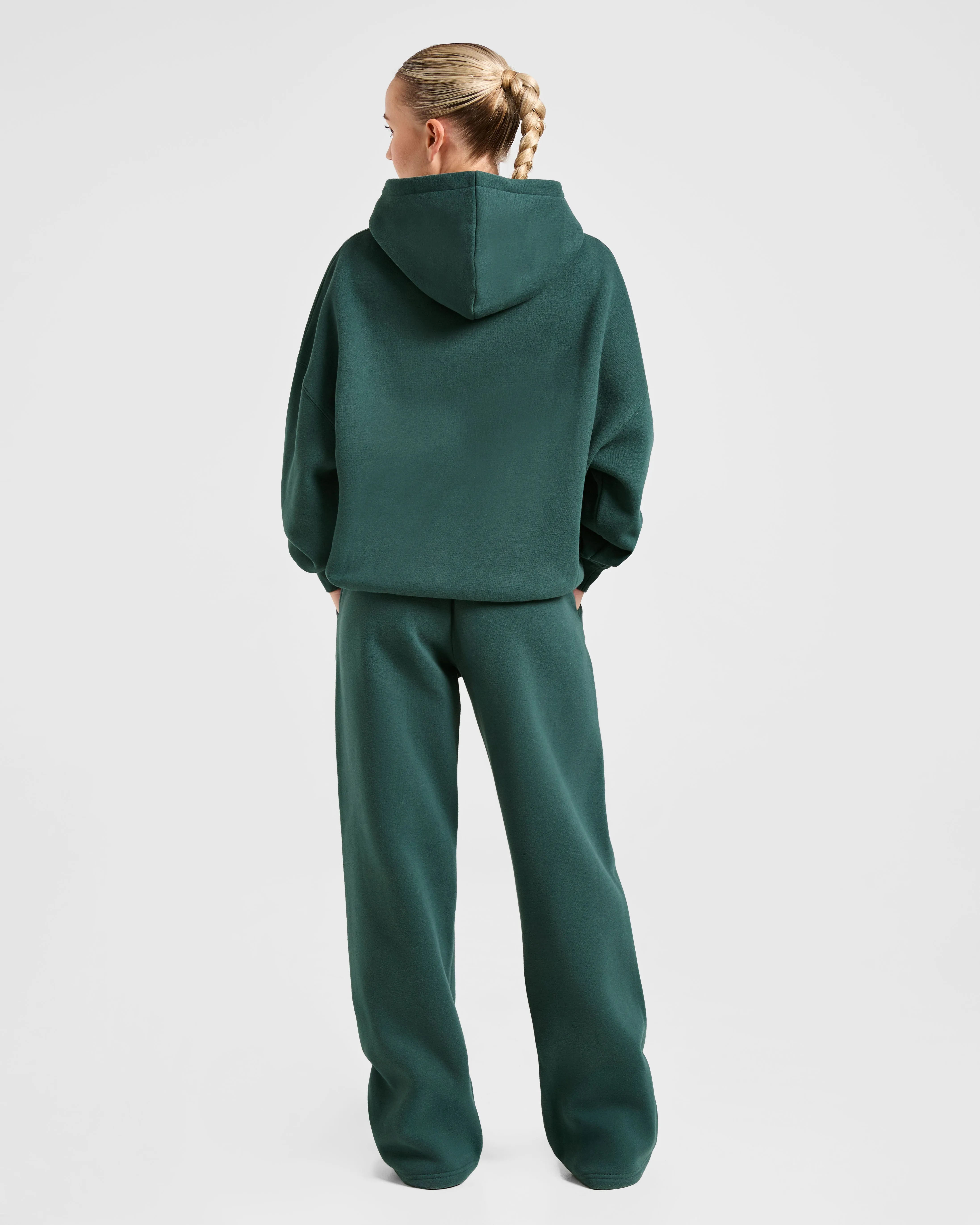 Classic Plush Oversized Hoodie - Pine Green sold by AYBL product image thumbnail 4