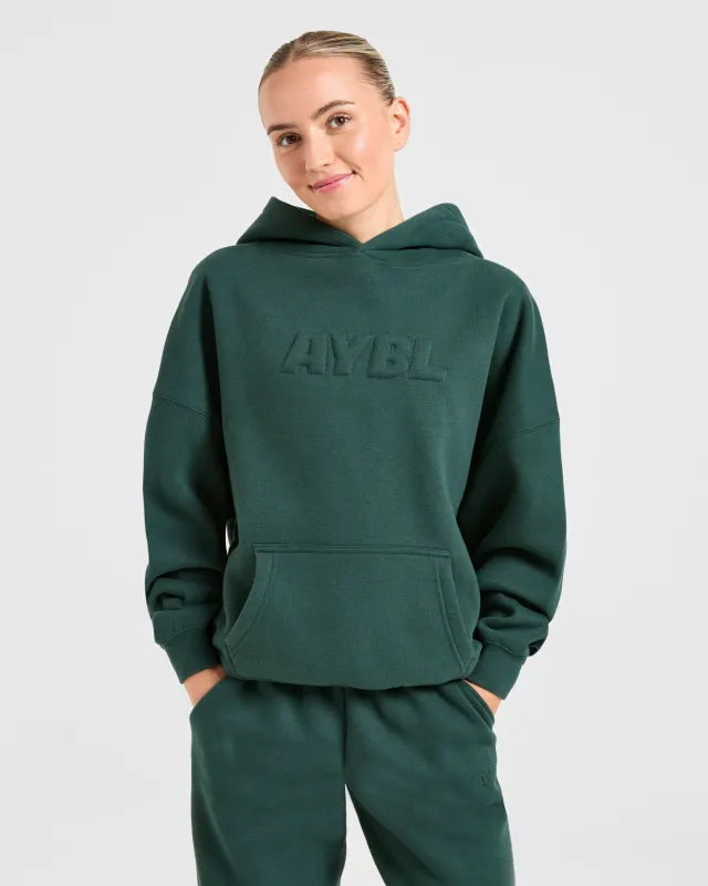 Classic Plush Oversized Hoodie - Pine Green made by AYBL