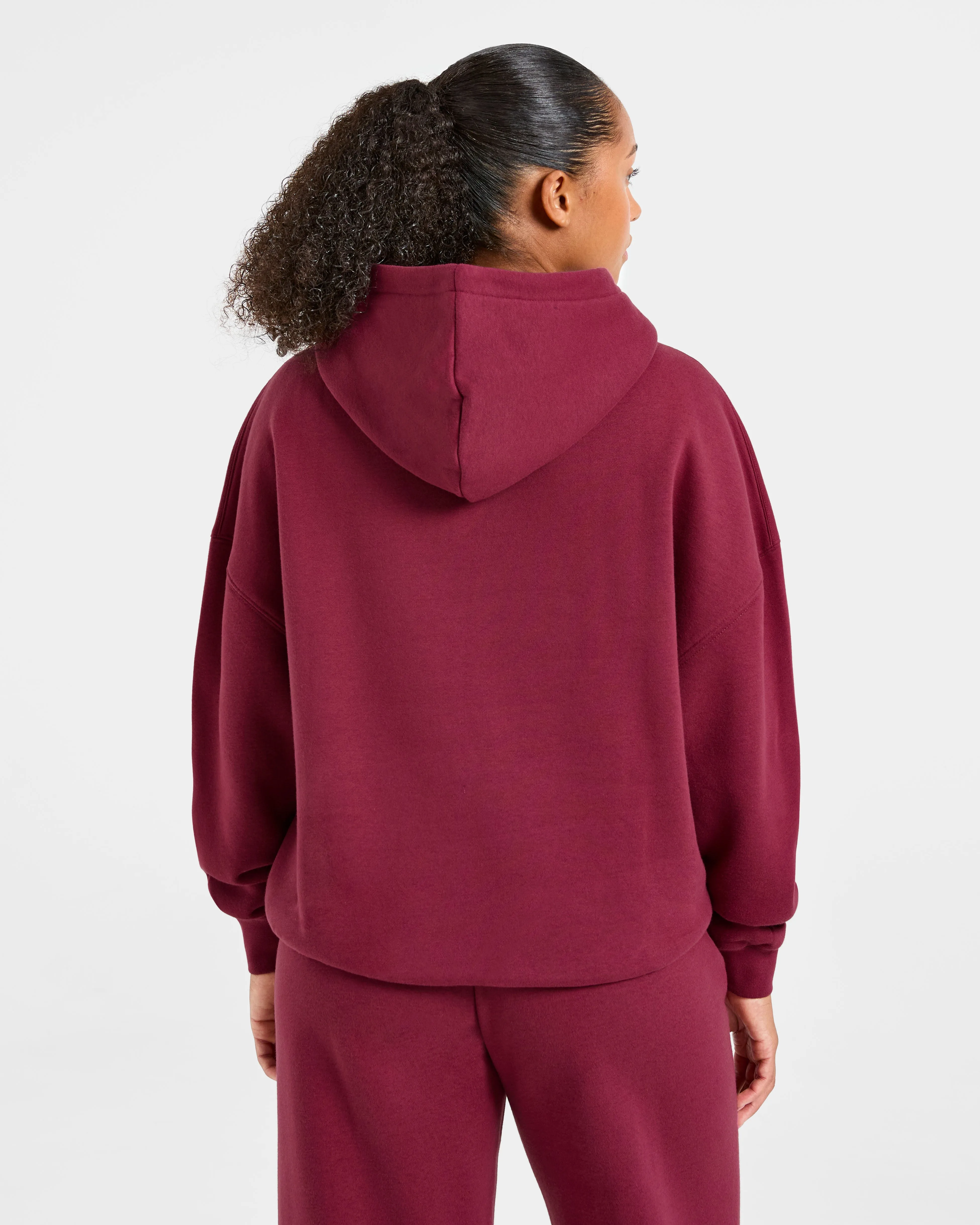 Classic Plush Oversized Hoodie - Muted Raspberry sold by AYBL product image thumbnail 2