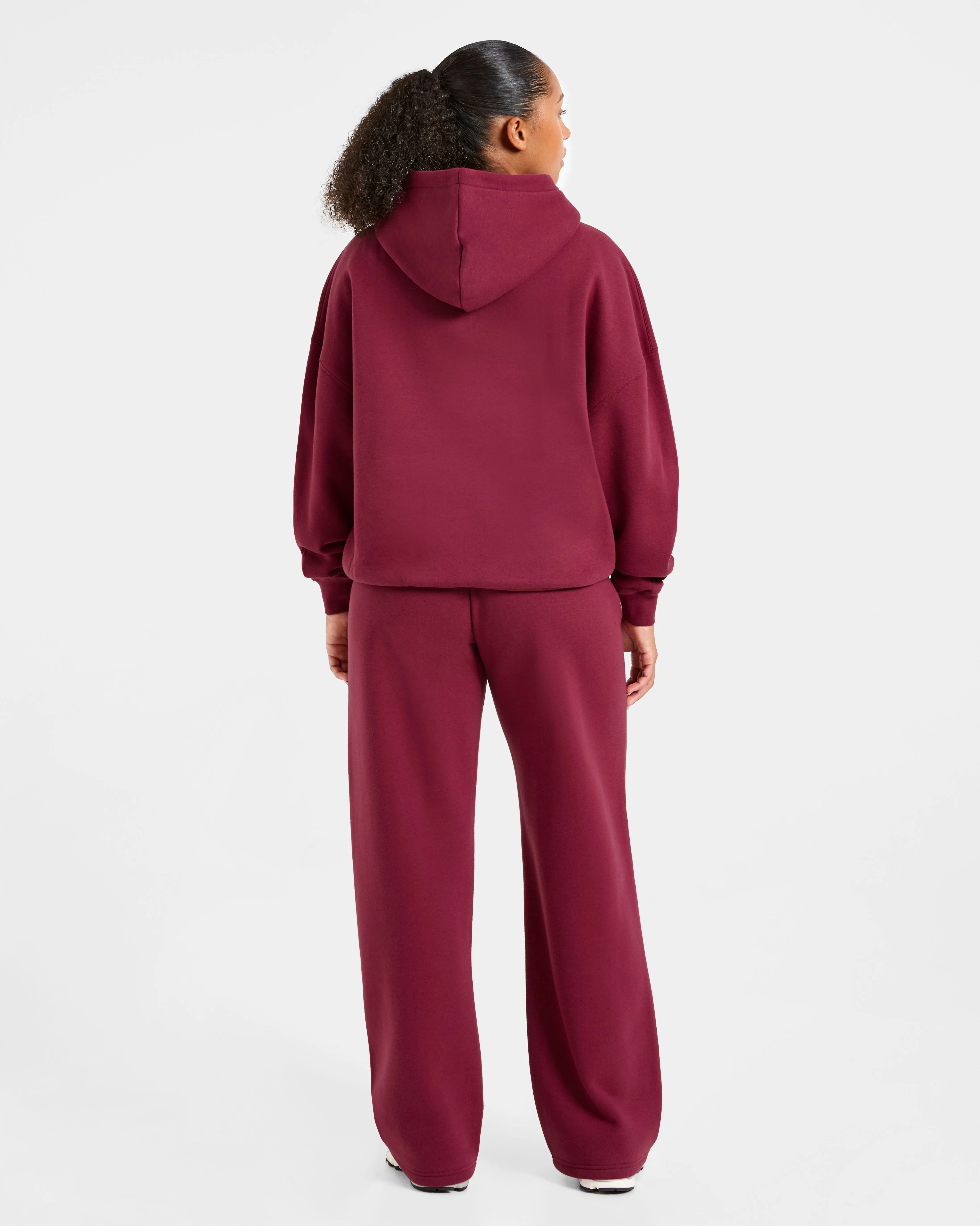 Classic Plush Oversized Hoodie - Muted Raspberry sold by AYBL product image thumbnail 4