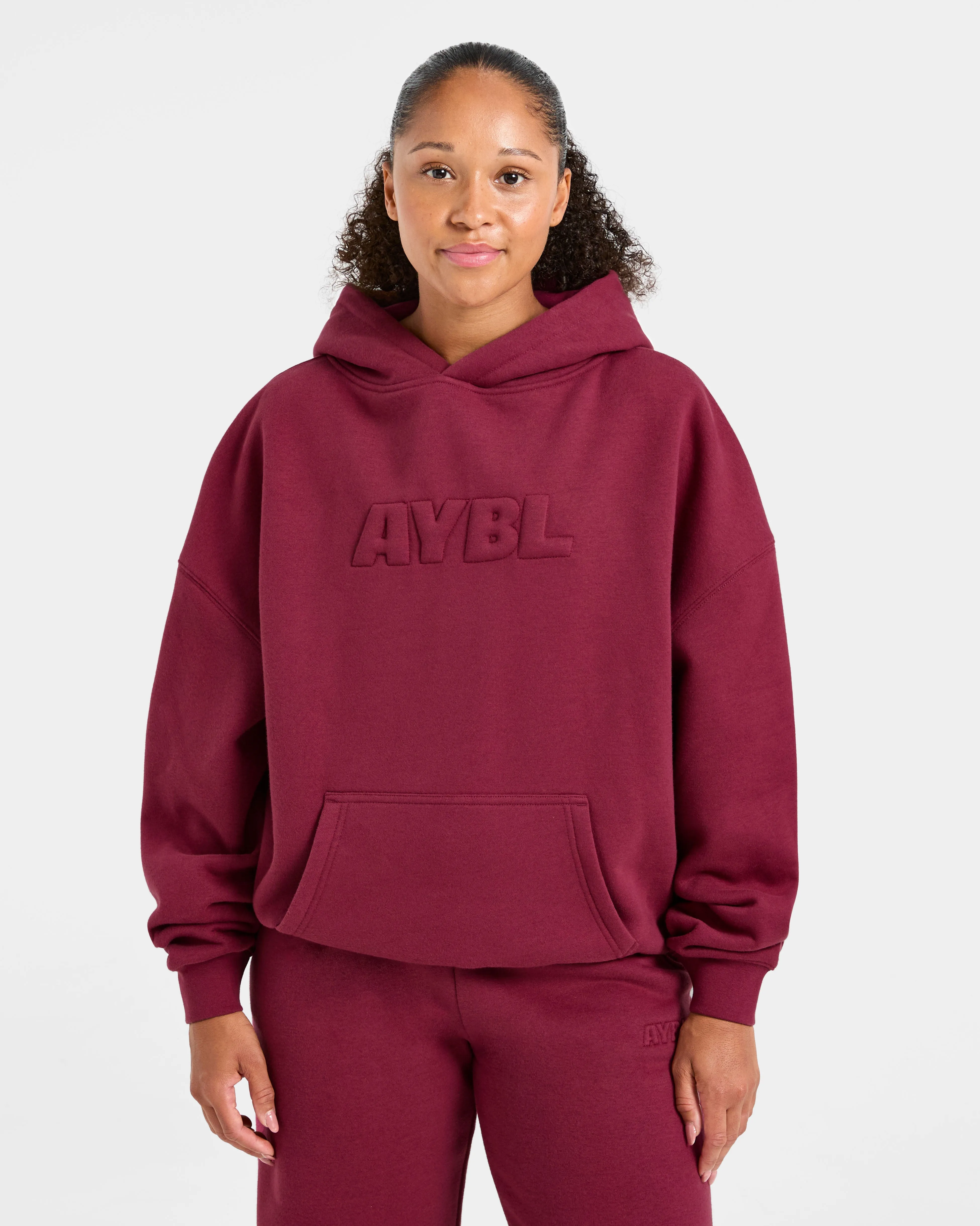 Classic Plush Oversized Hoodie - Muted Raspberry sold by AYBL