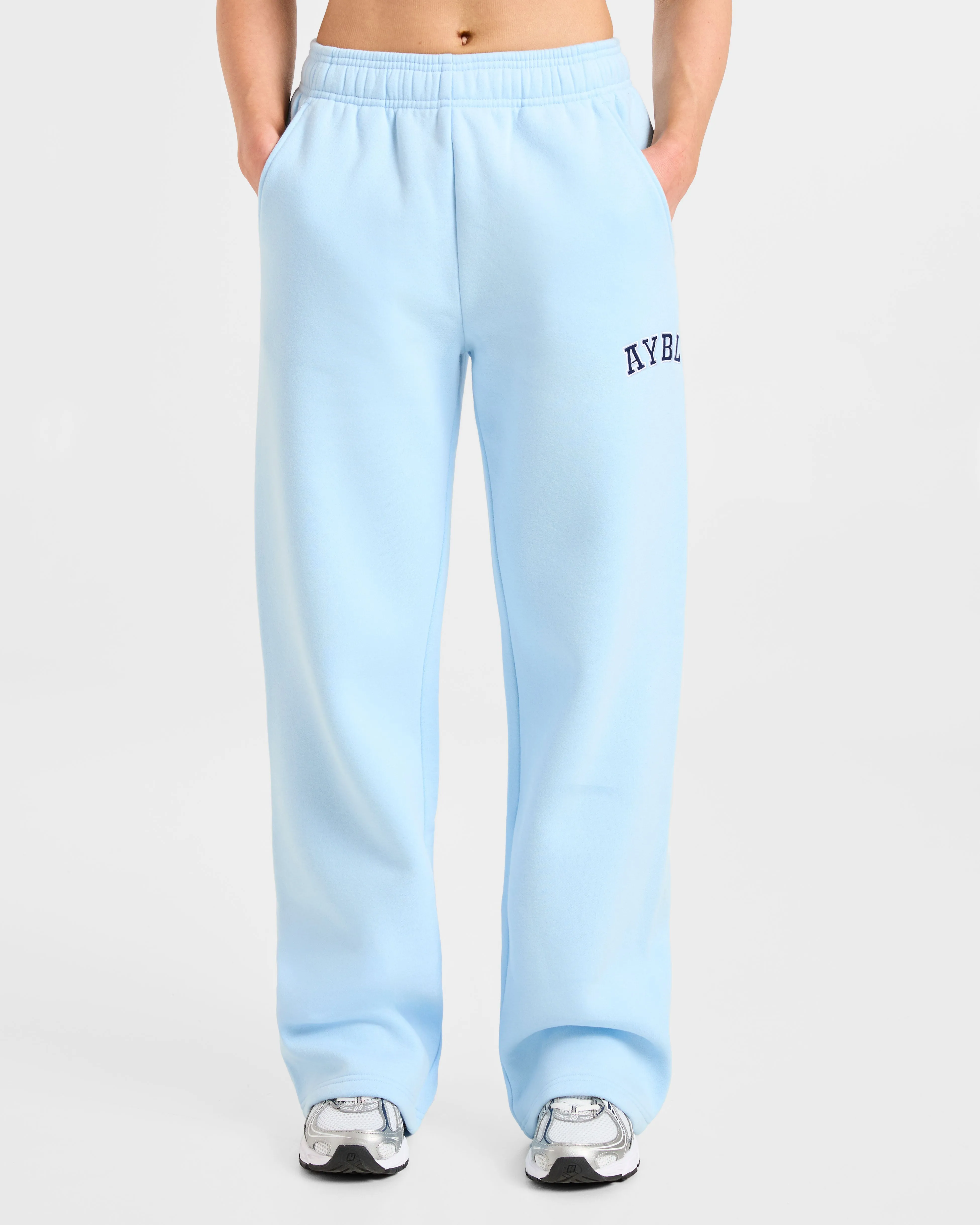 Varsity 2.0 Oversized Straight Leg Joggers - Blue/Navy sold by AYBL