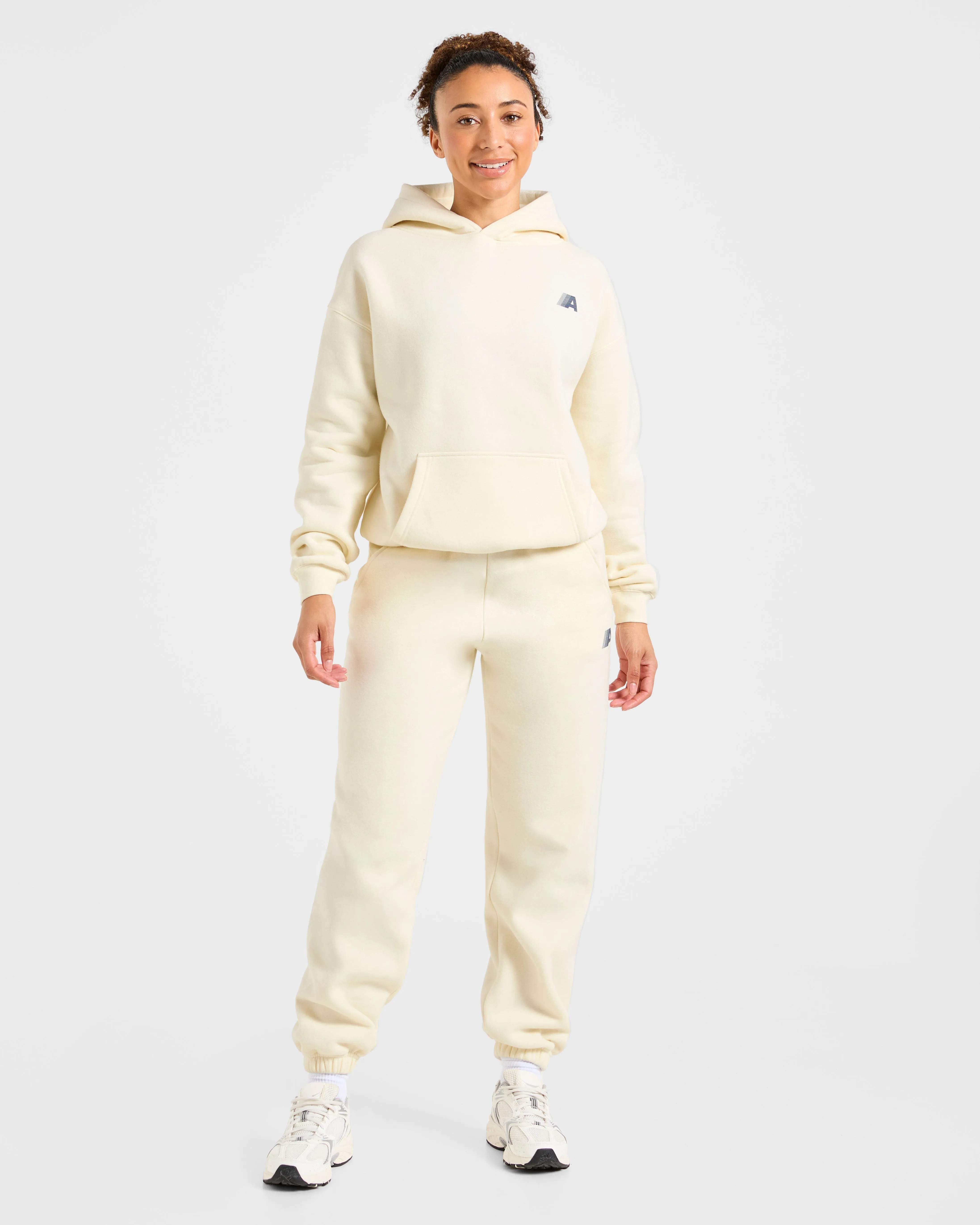 Retro Athletics Oversized Joggers - Butter Yellow/Navy sold by AYBL product image thumbnail 3