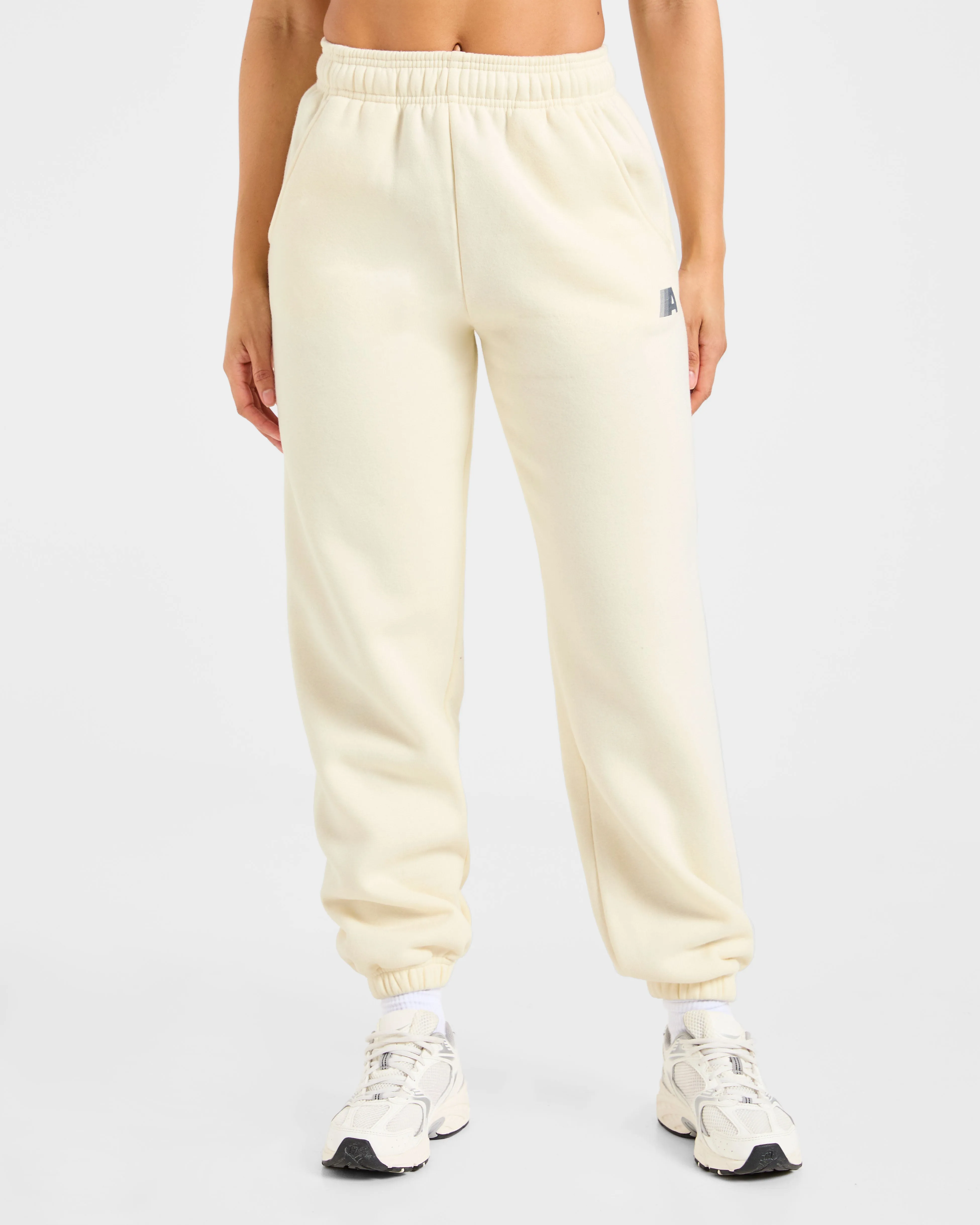 Retro Athletics Oversized Joggers - Butter Yellow/Navy sold by AYBL