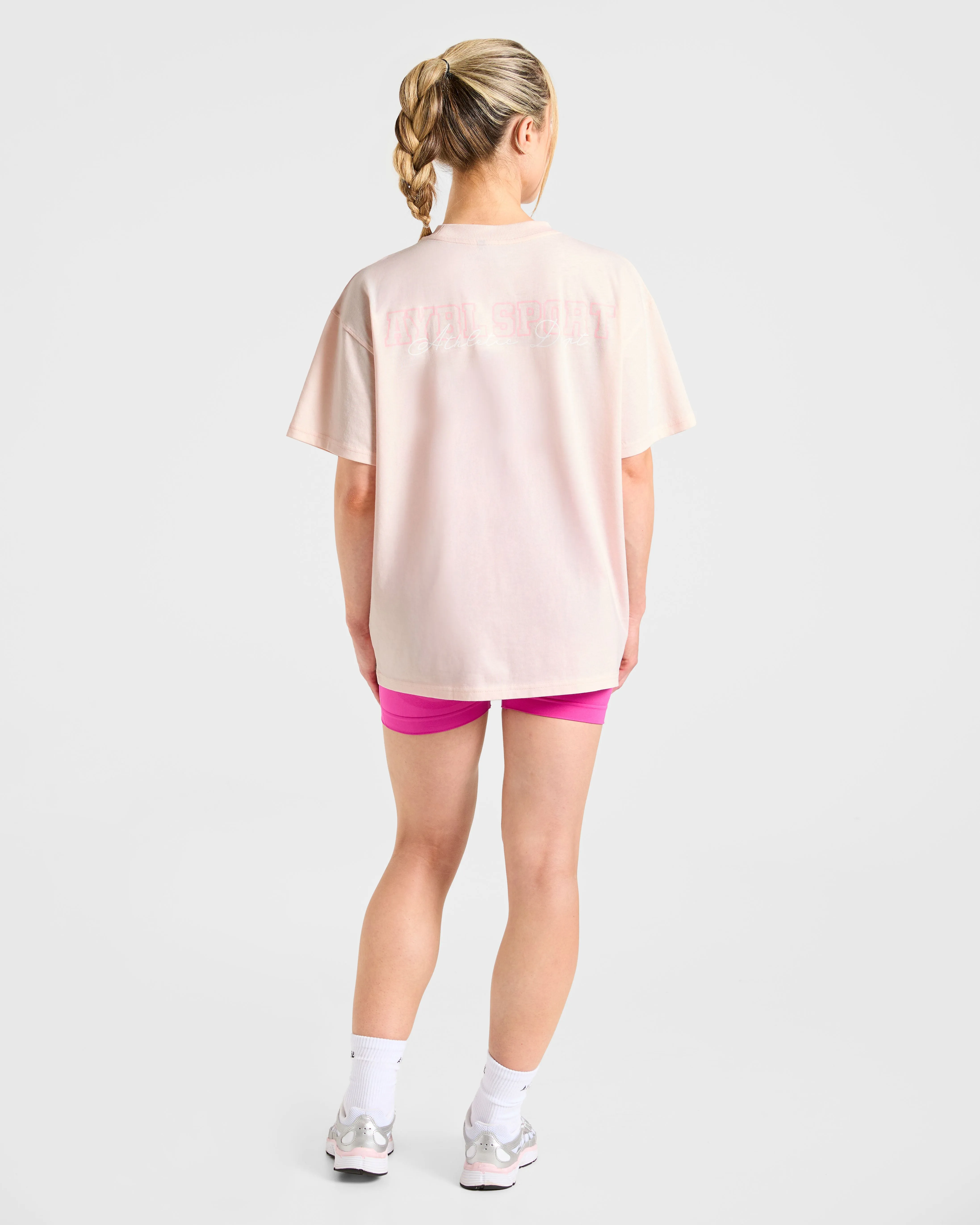 Varsity Dept. Oversized T Shirt - Pink sold by AYBL product image thumbnail 4