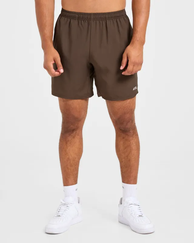 Core 7" Shorts - Deep Brown made by AYBL