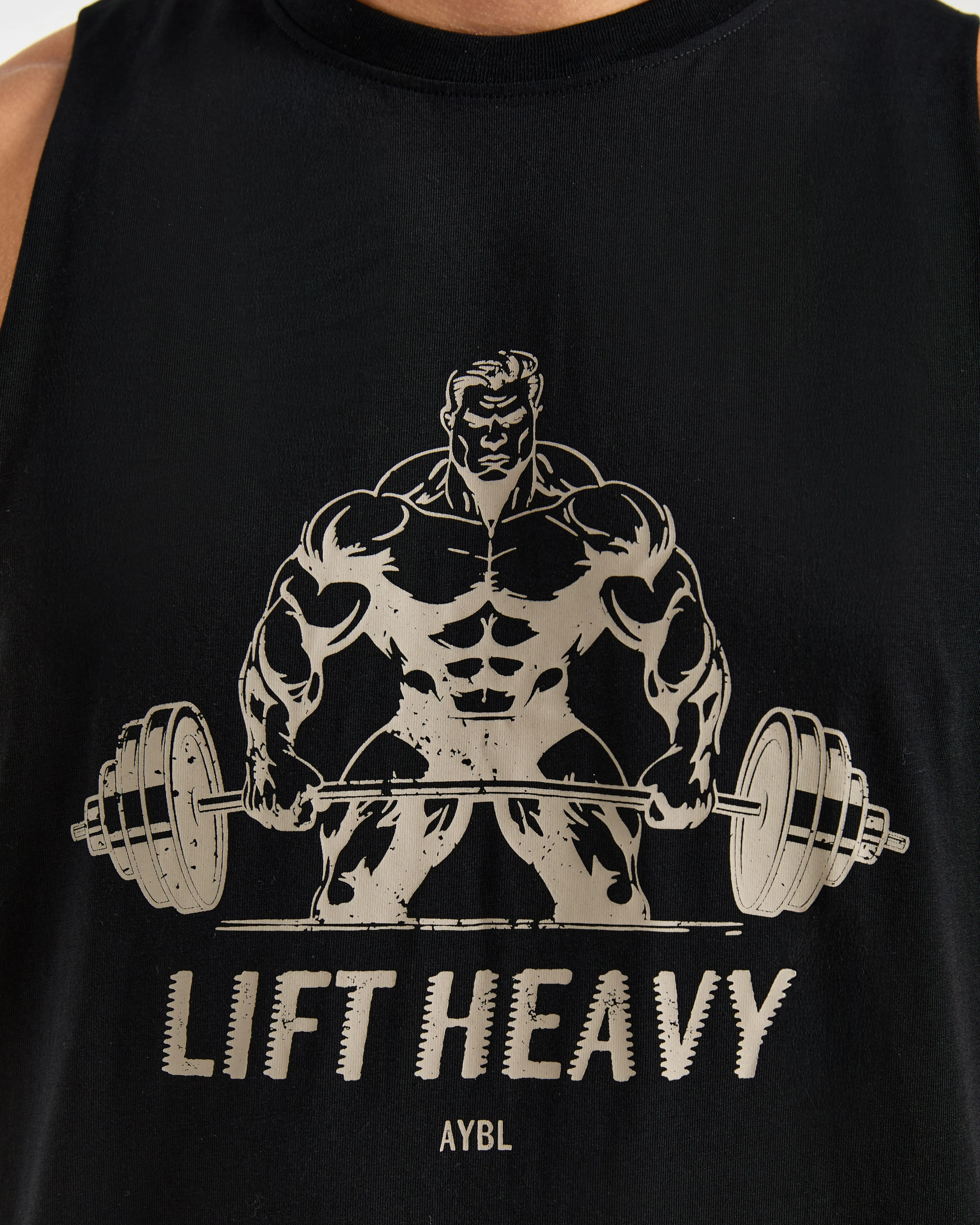 Lift Heavy Tank - Black/Off White sold by AYBL product image thumbnail 5