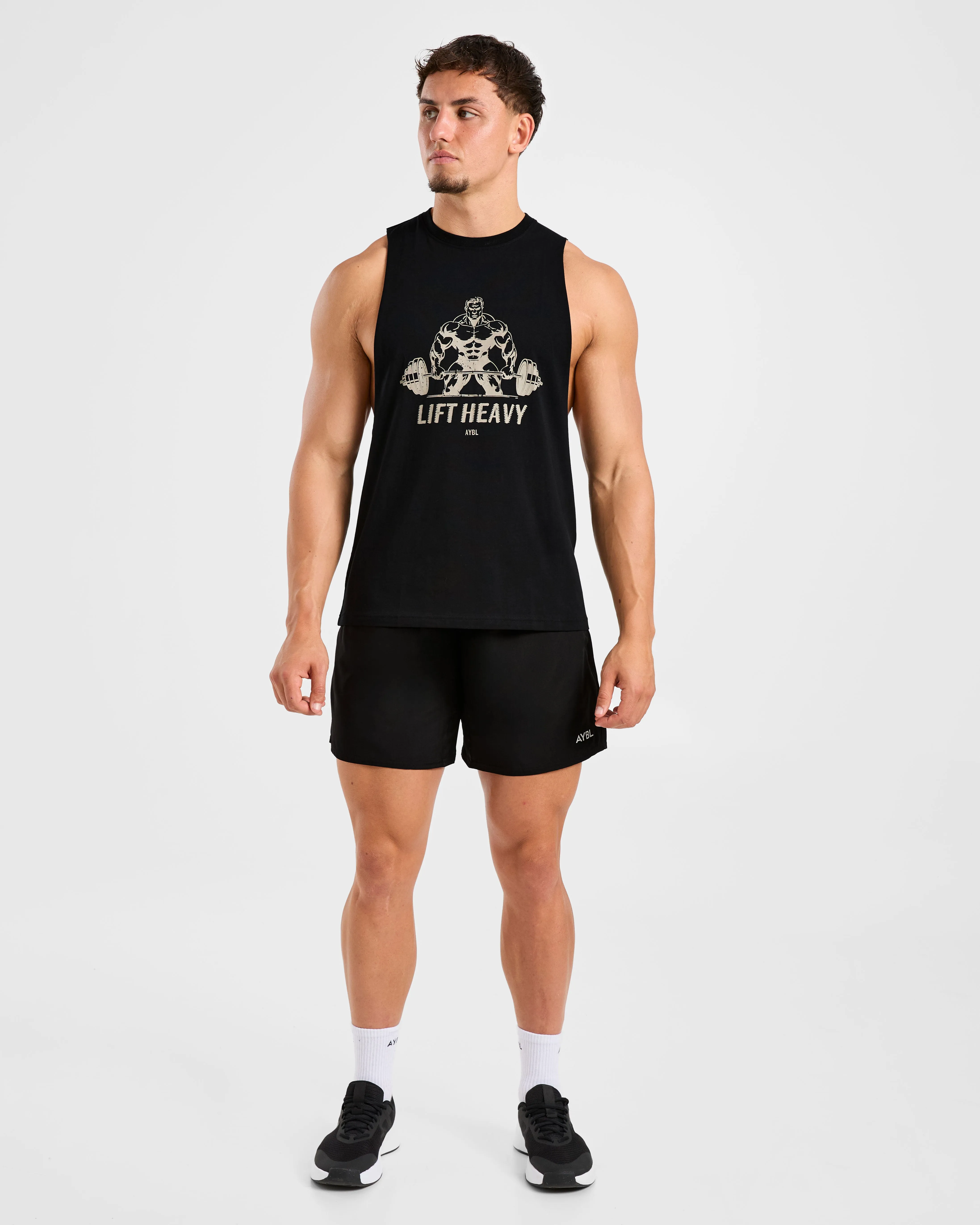 Lift Heavy Tank - Black/Off White sold by AYBL product image thumbnail 3