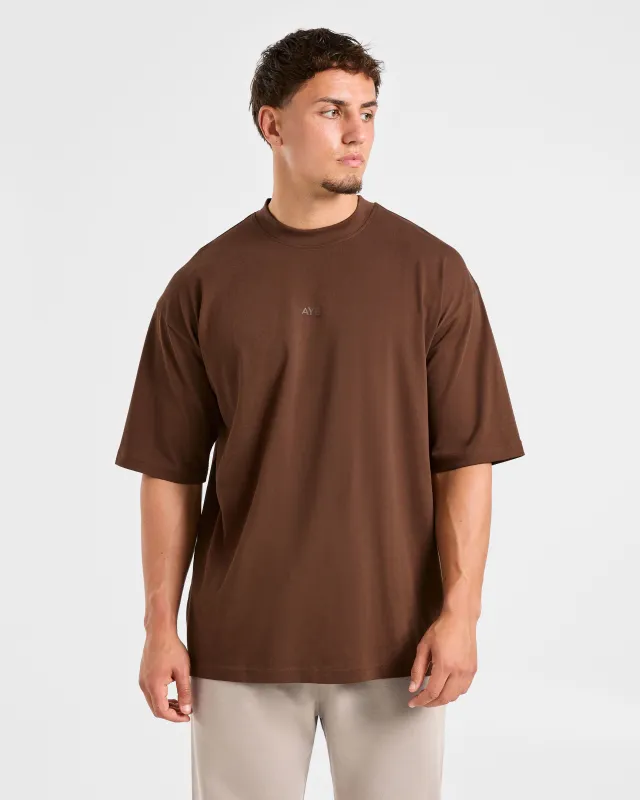 Craft Oversized T Shirt - Brown sold by AYBL