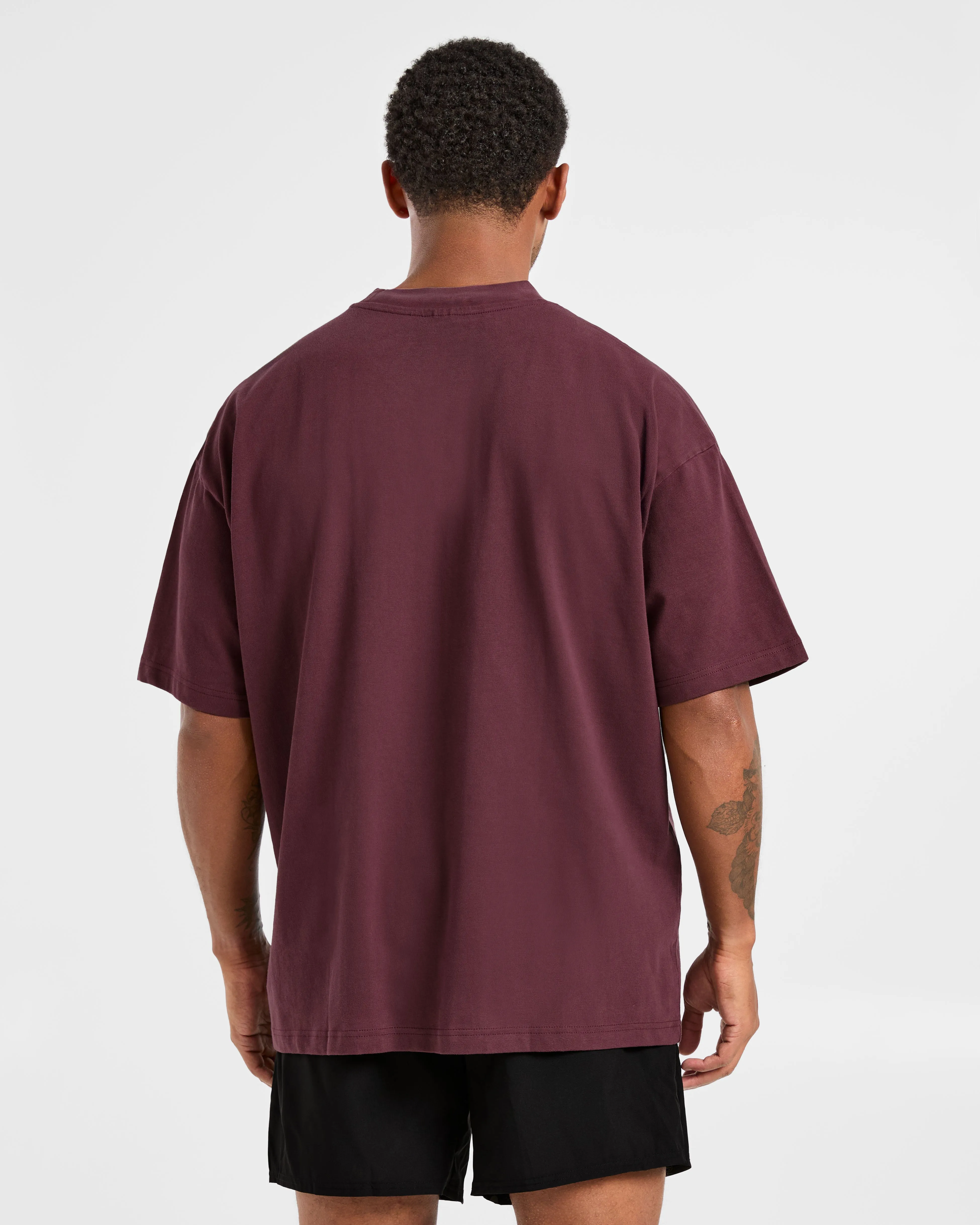 Elite Oversized T Shirt- Dusty Plum sold by AYBL product image thumbnail 2