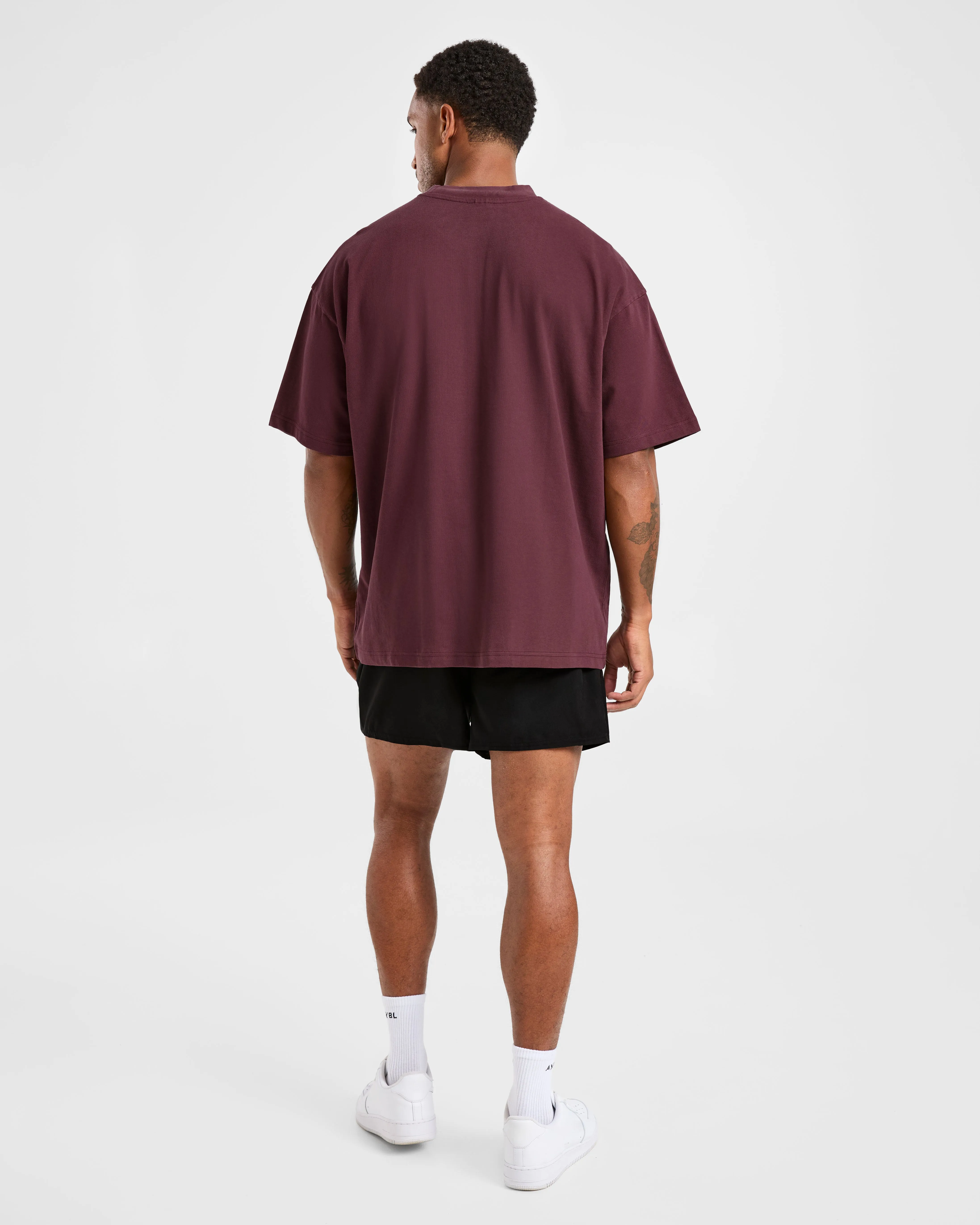 Elite Oversized T Shirt- Dusty Plum sold by AYBL product image thumbnail 4
