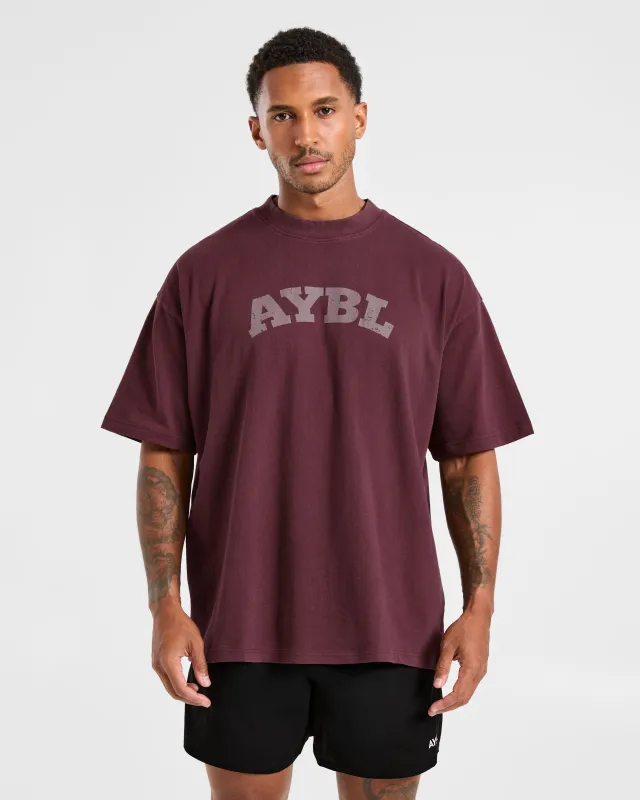Elite Oversized T Shirt- Dusty Plum sold by AYBL