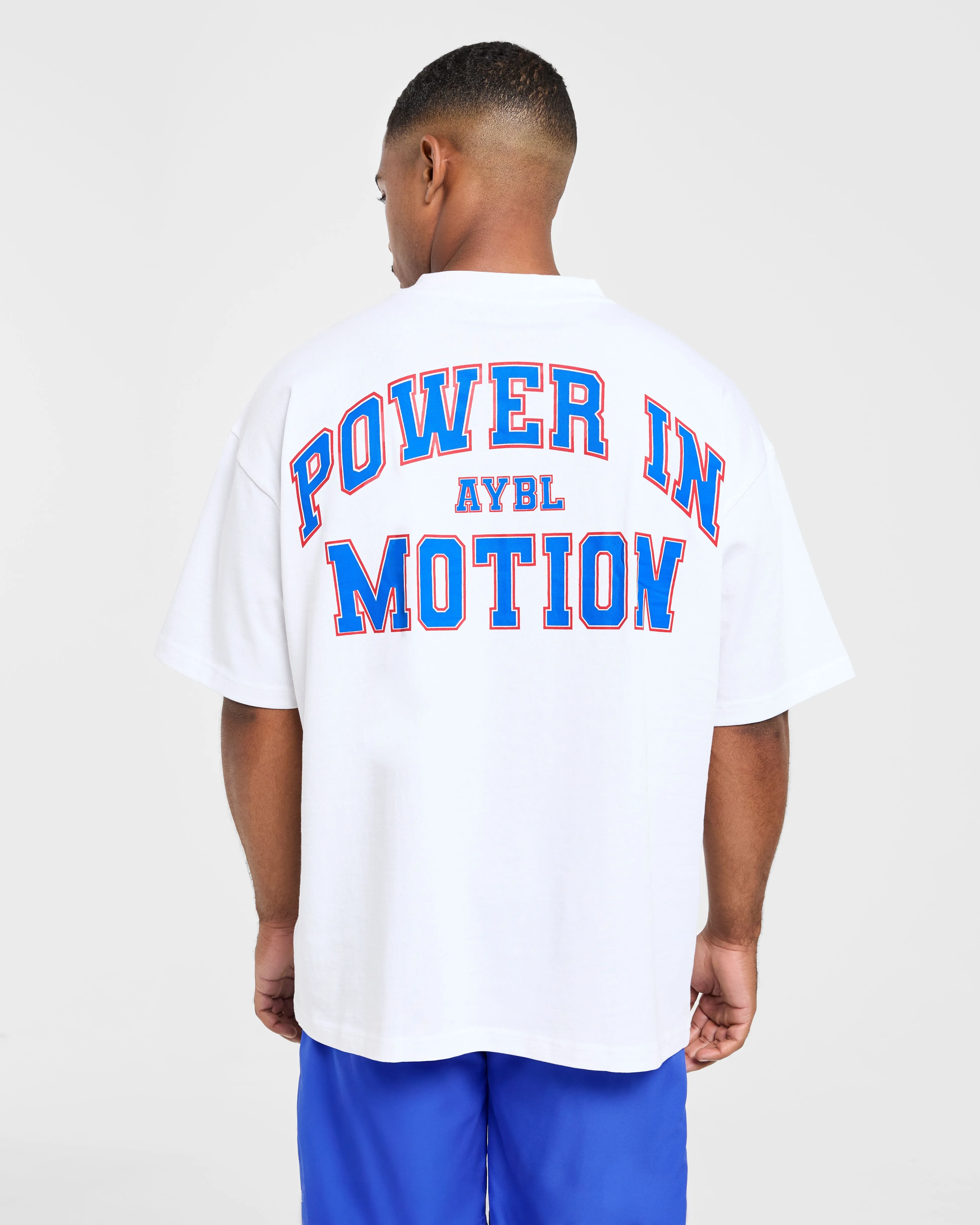 Power In Motion Oversized T Shirt - White sold by AYBL