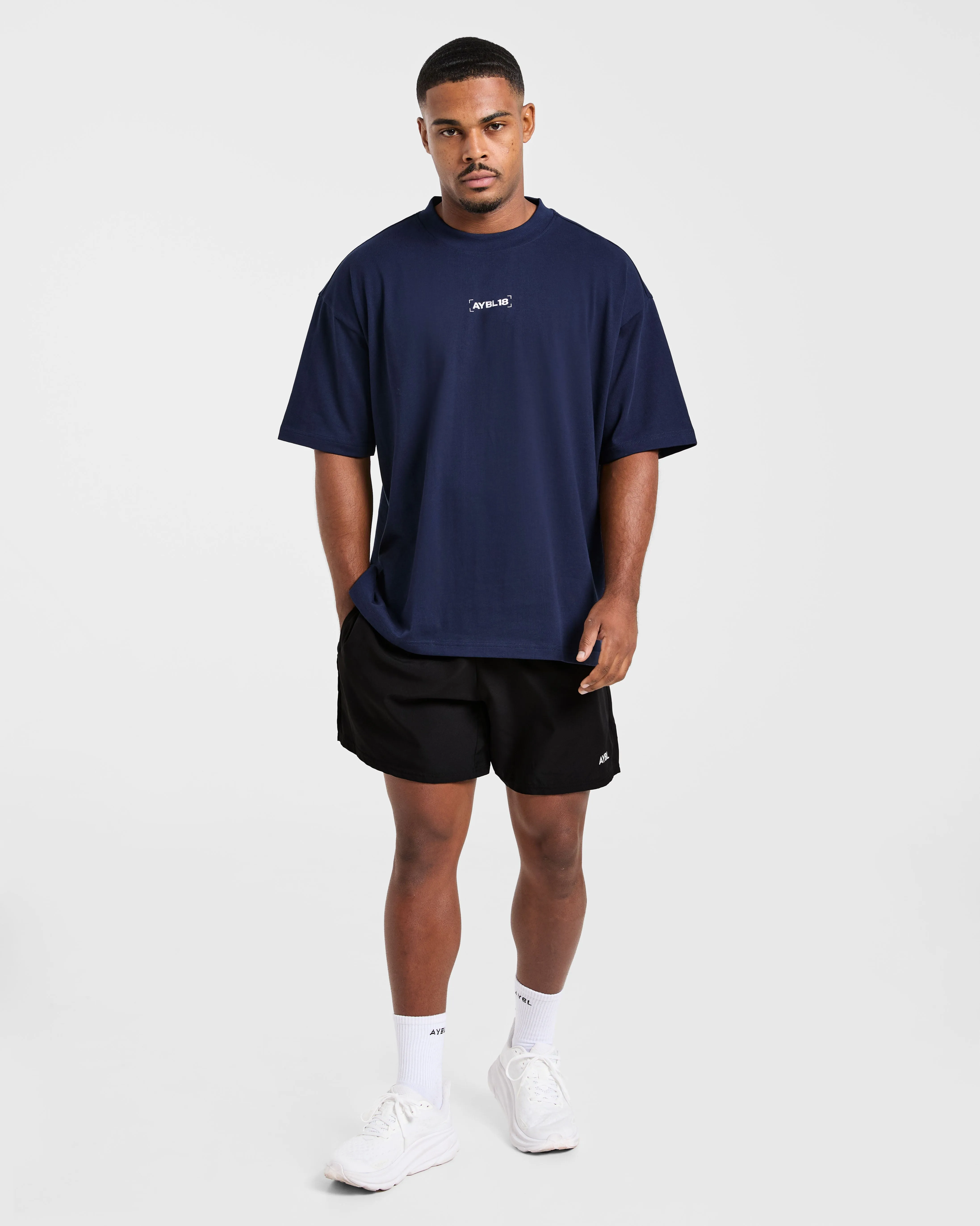 Power Club Oversized T Shirt - Navy sold by AYBL product image thumbnail 3