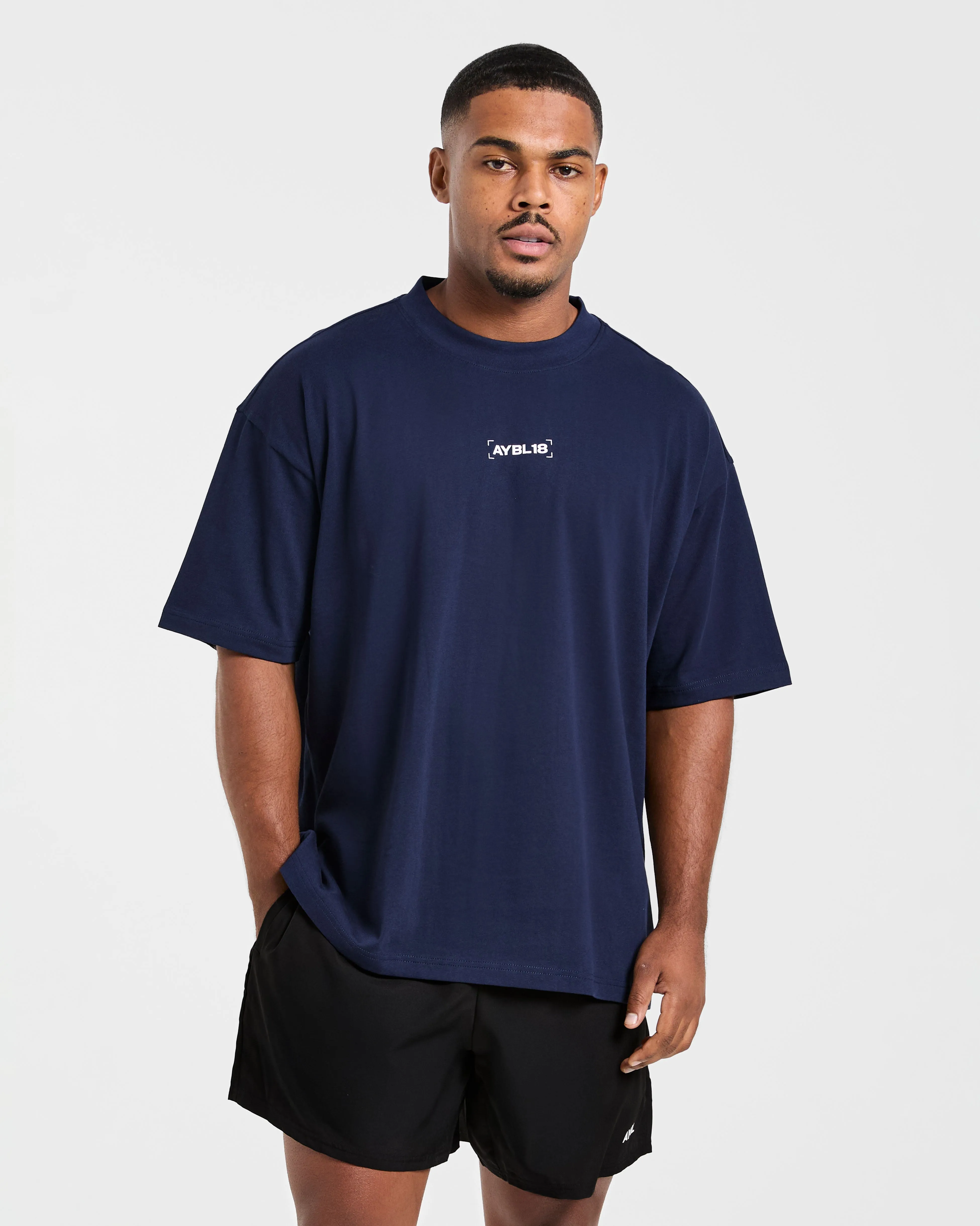 Power Club Oversized T Shirt - Navy sold by AYBL product image thumbnail 2