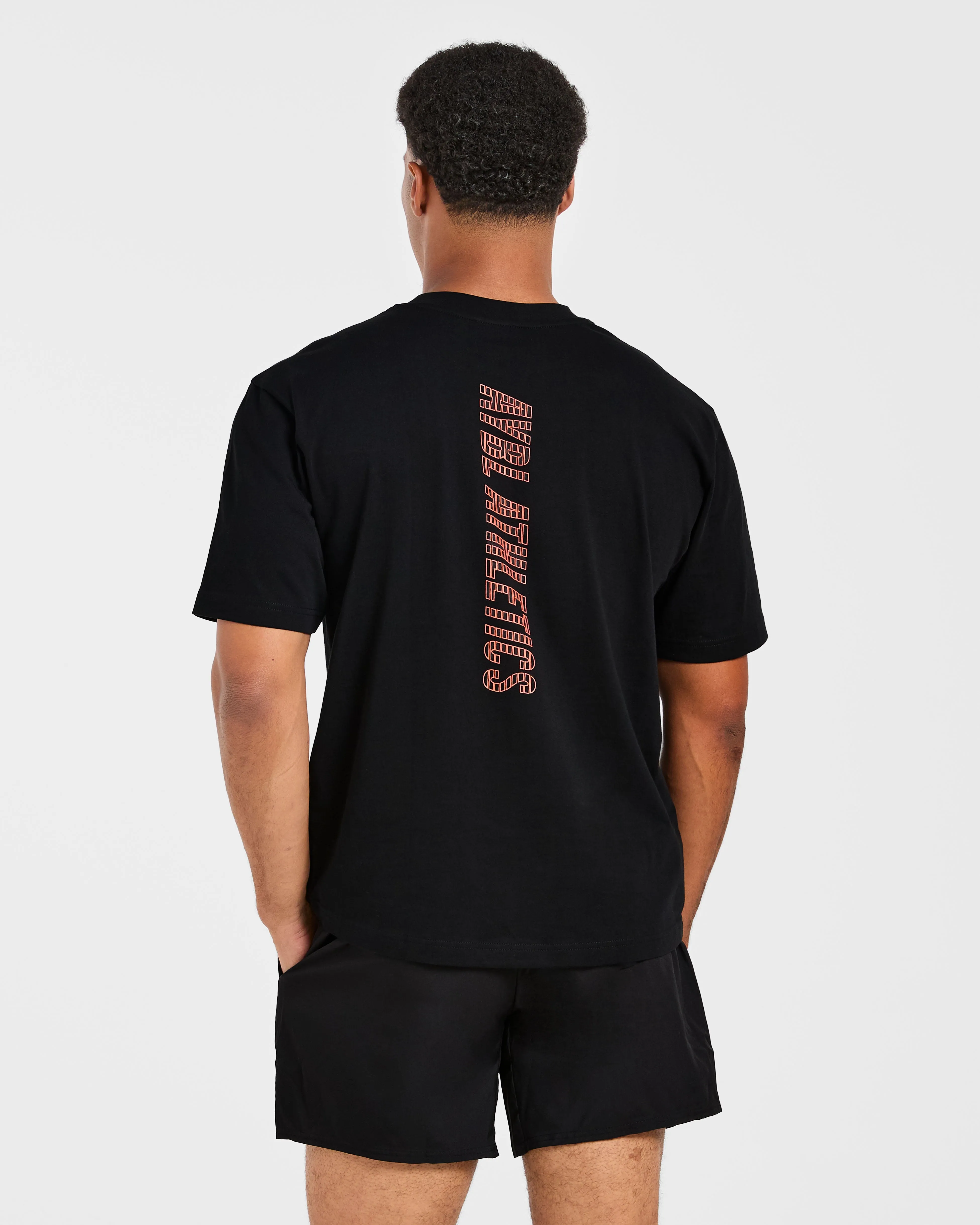 Athletics Performance T Shirt - Black/Orange sold by AYBL