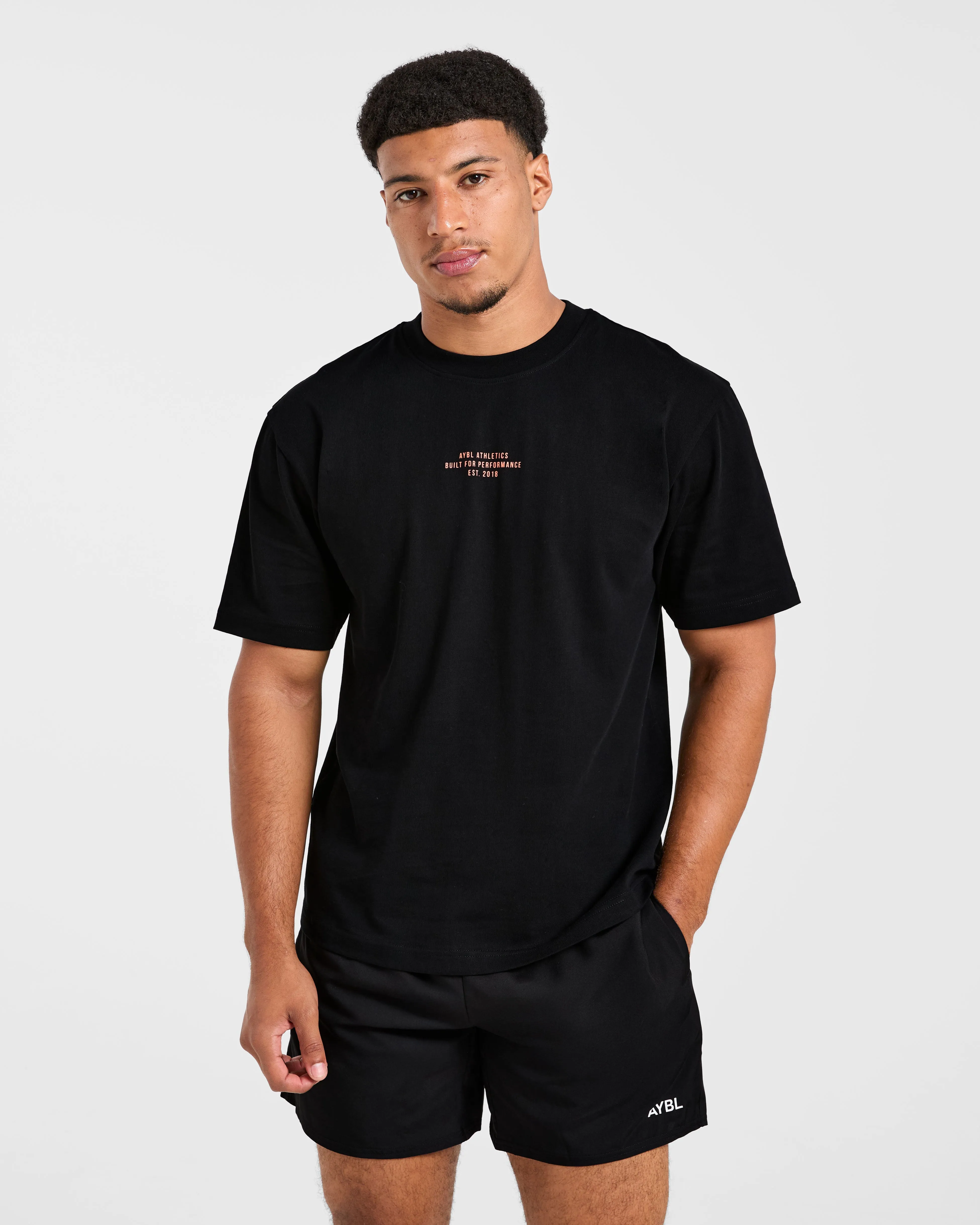 Athletics Performance T Shirt - Black/Orange sold by AYBL product image thumbnail 2