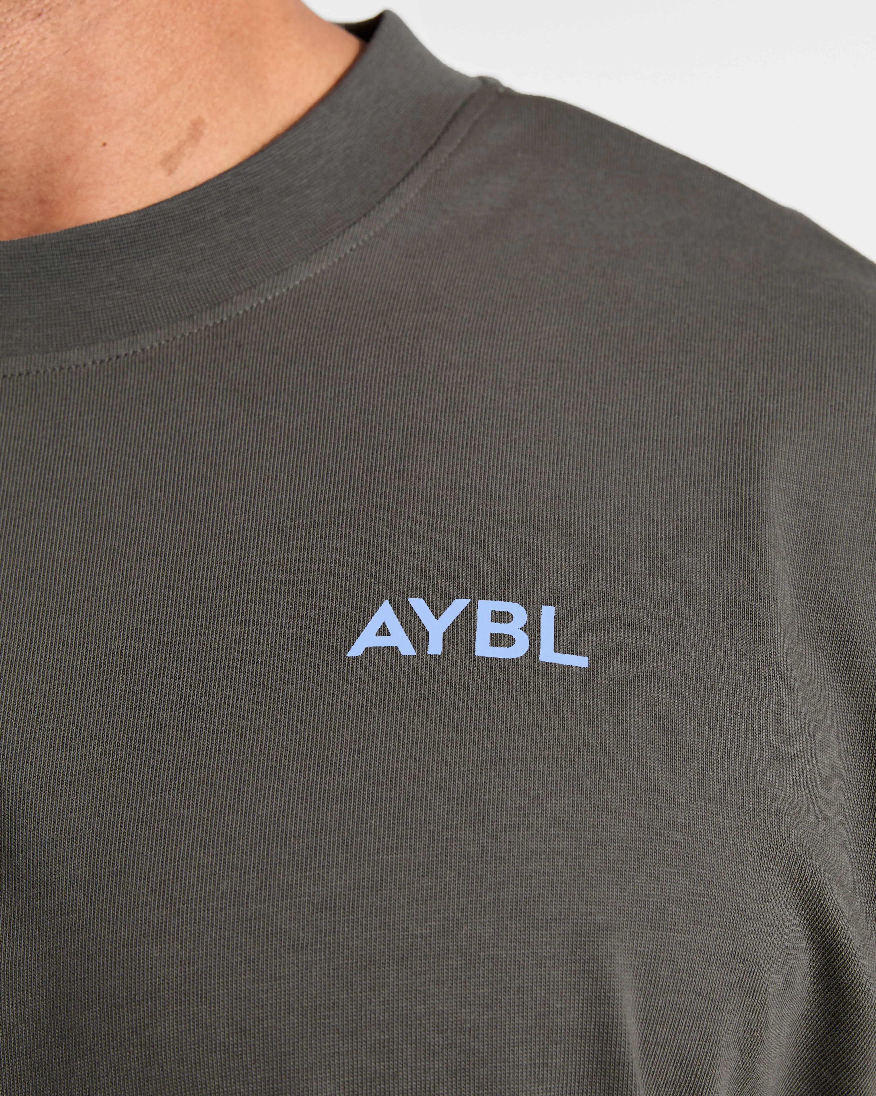 Essential Oversized T Shirt - Charcoal/Cornflower Blue sold by AYBL product image thumbnail 5