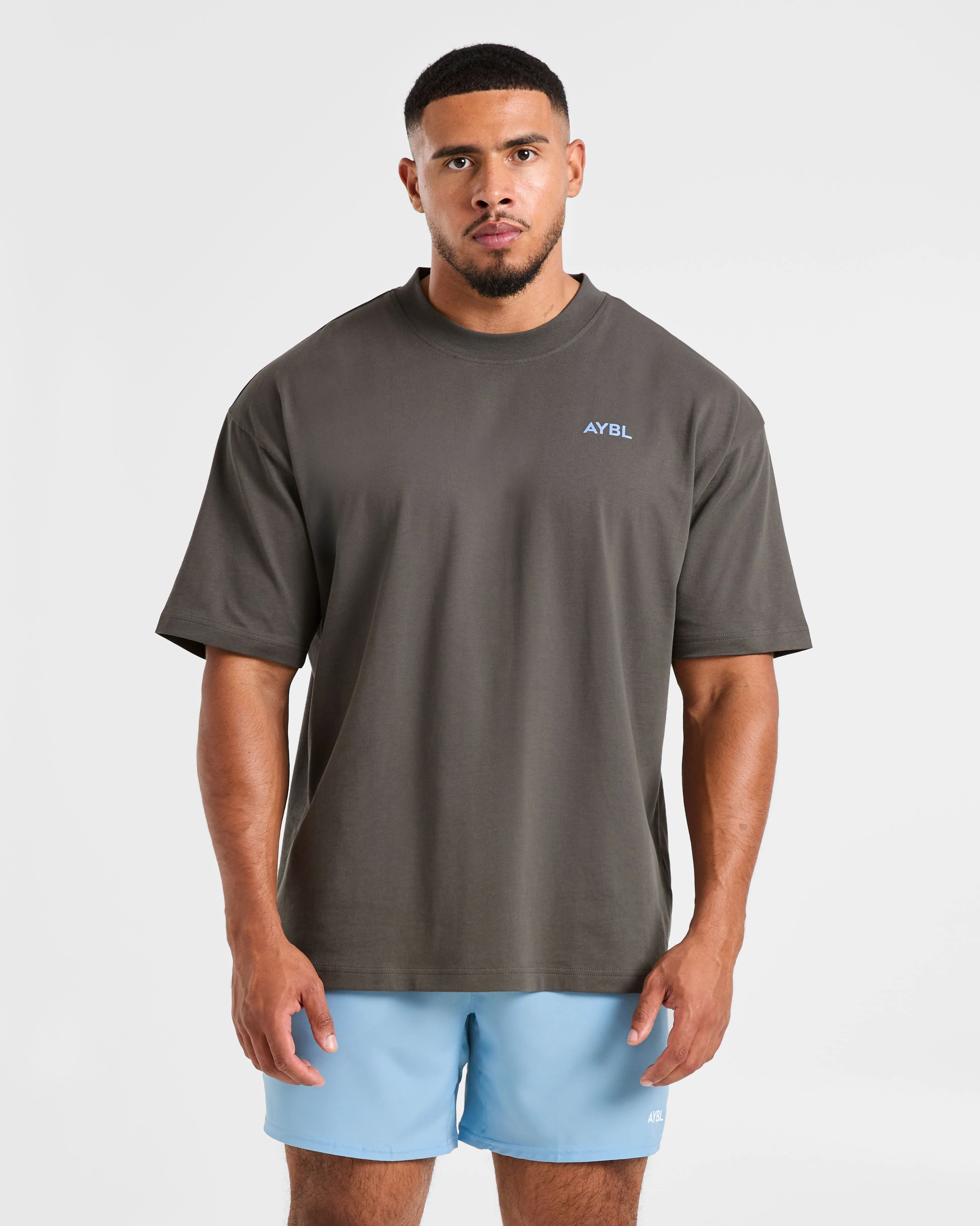 Essential Oversized T Shirt - Charcoal/Cornflower Blue sold by AYBL product image thumbnail 2