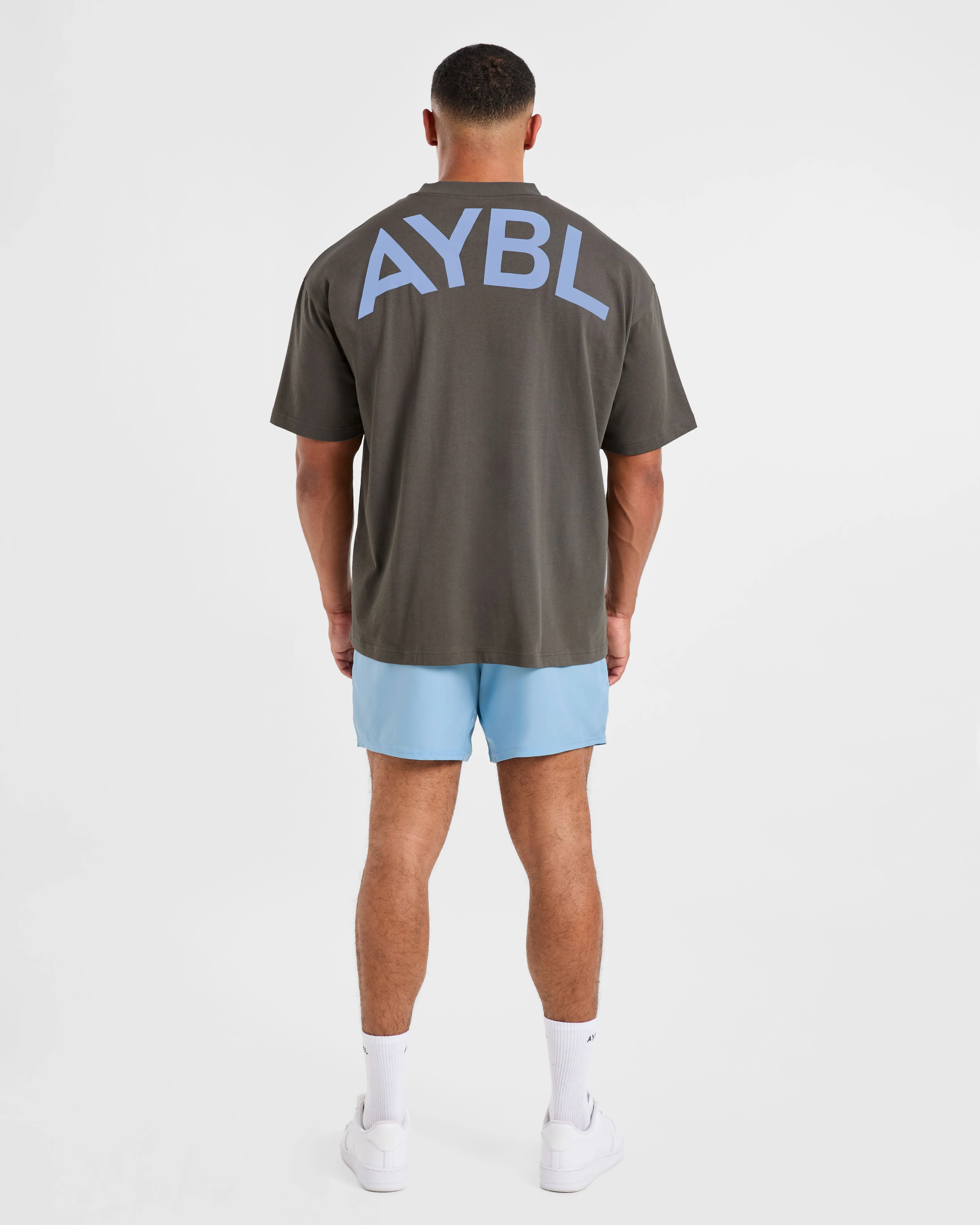Essential Oversized T Shirt - Charcoal/Cornflower Blue sold by AYBL product image thumbnail 4