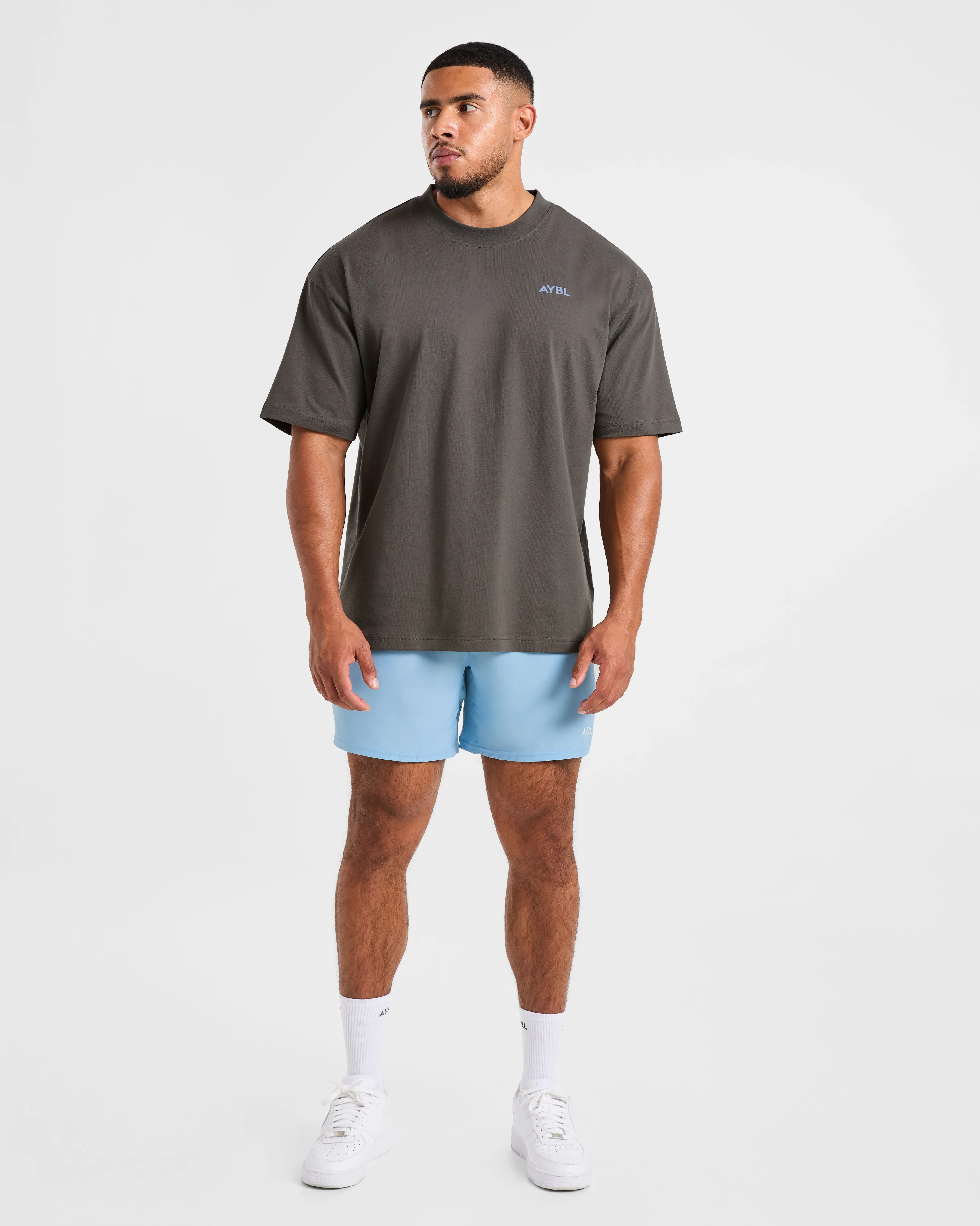 Essential Oversized T Shirt - Charcoal/Cornflower Blue sold by AYBL product image thumbnail 3