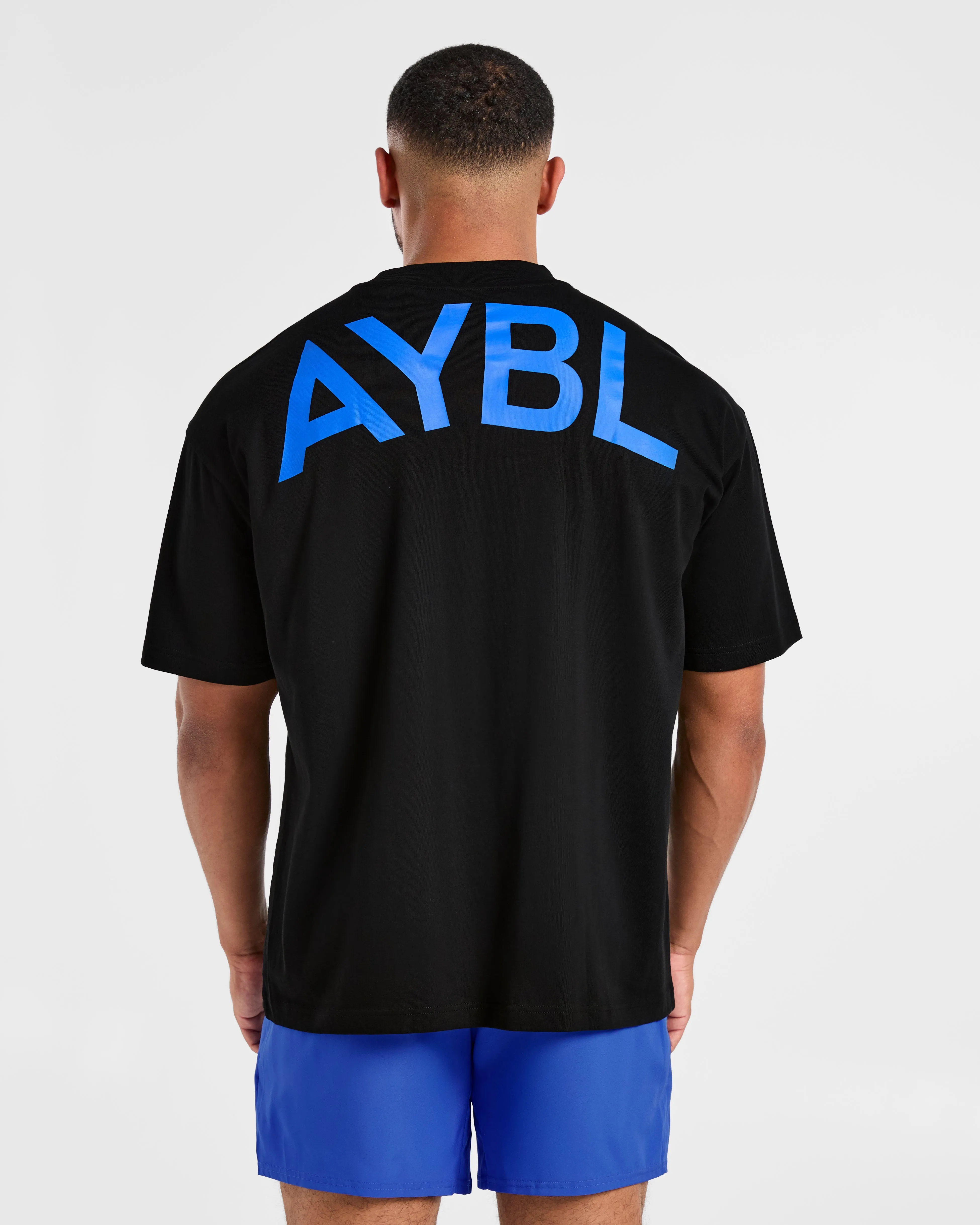 Essential Oversized T Shirt - Black/Cobalt sold by AYBL