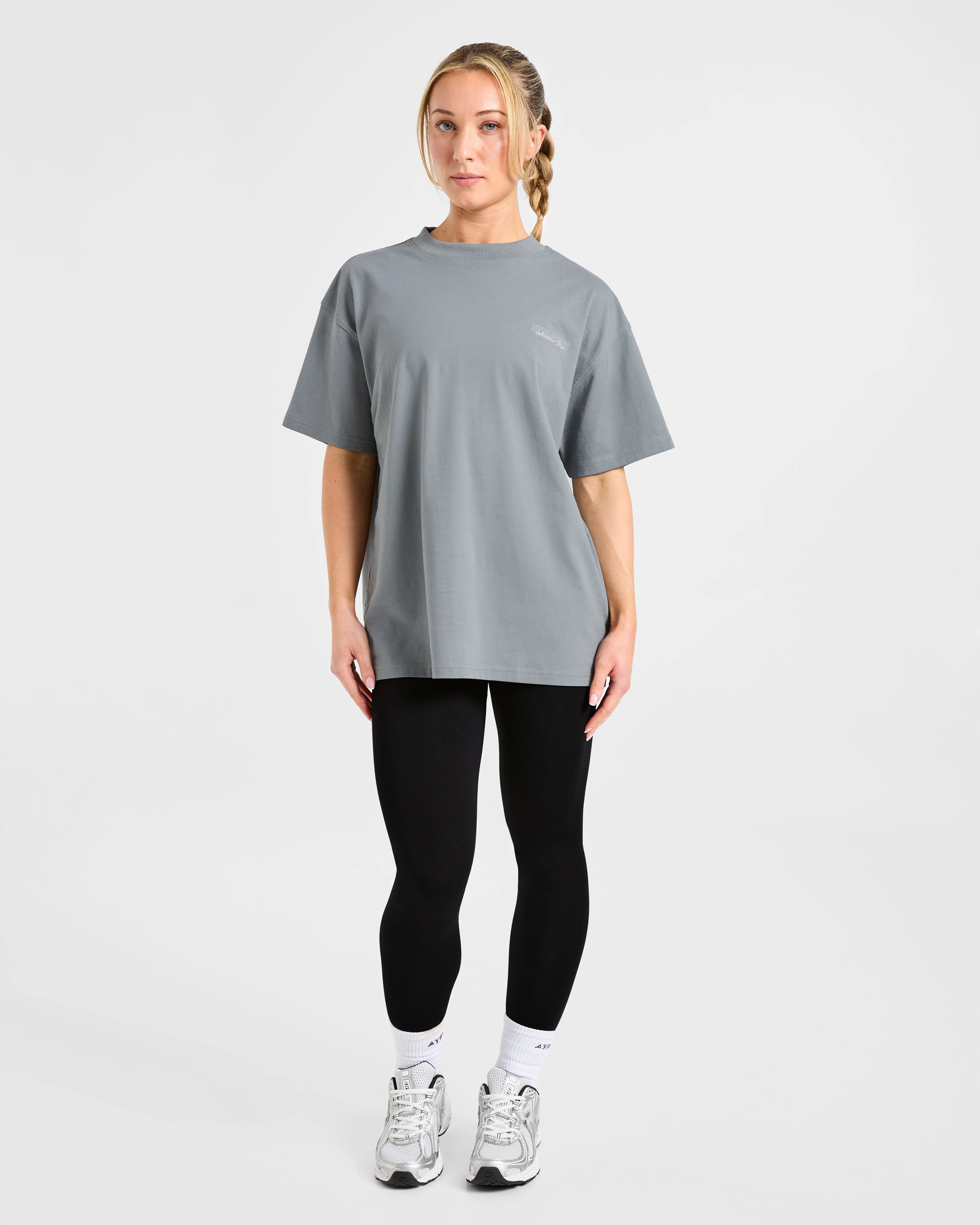 Varsity Dept. Oversized T Shirt - Slate Grey sold by AYBL product image thumbnail 3
