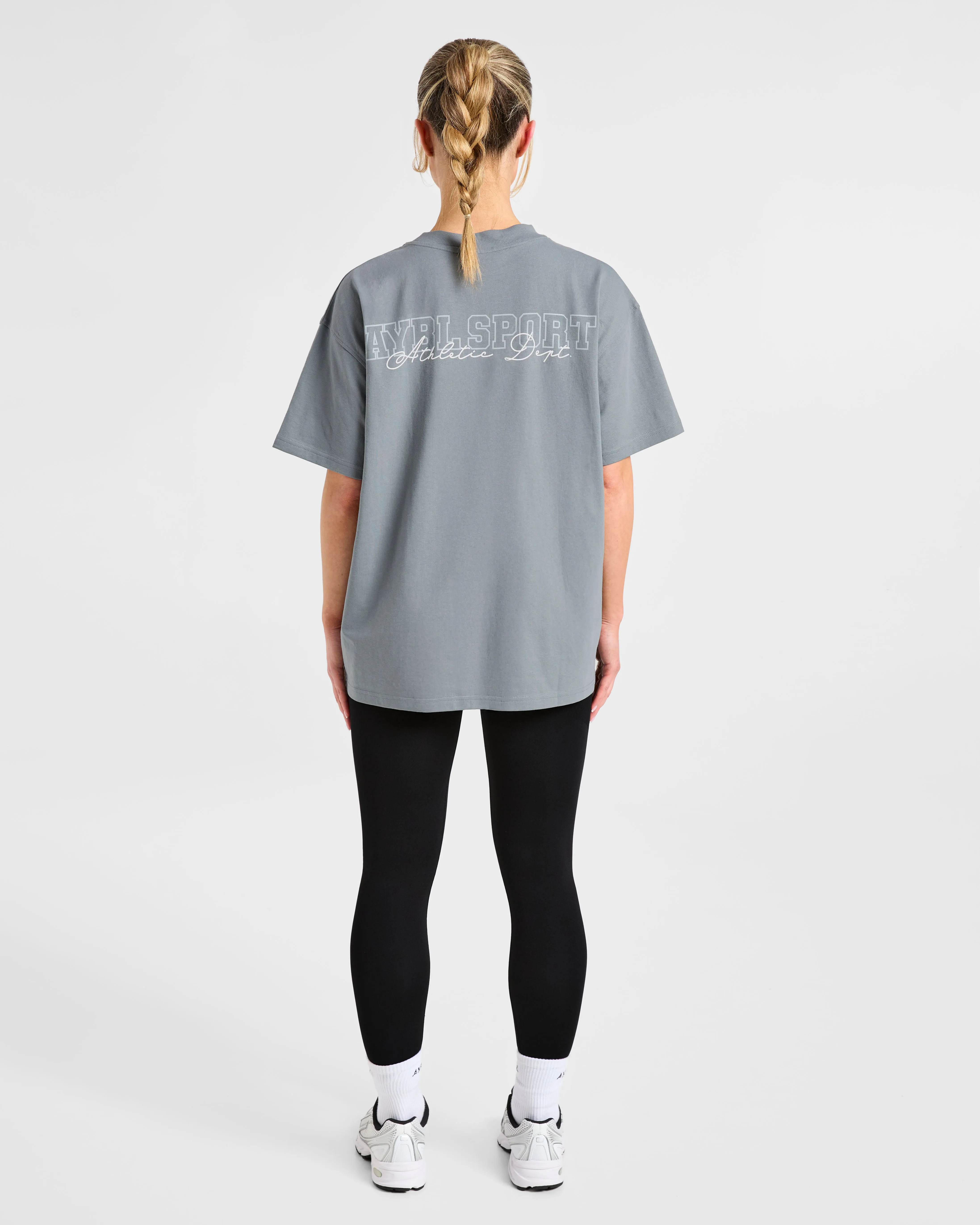 Varsity Dept. Oversized T Shirt - Slate Grey sold by AYBL product image thumbnail 4