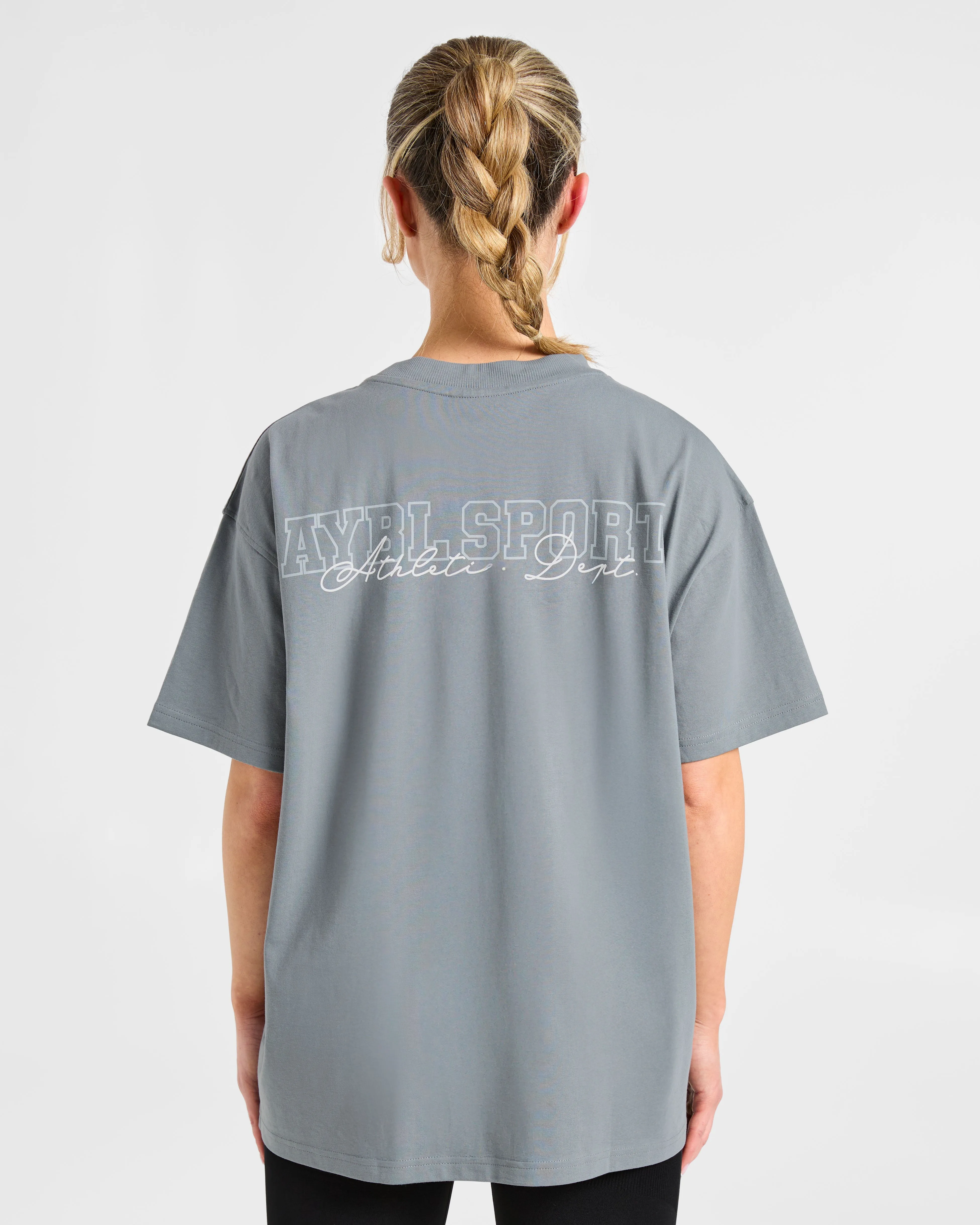 Varsity Dept. Oversized T Shirt - Slate Grey sold by AYBL