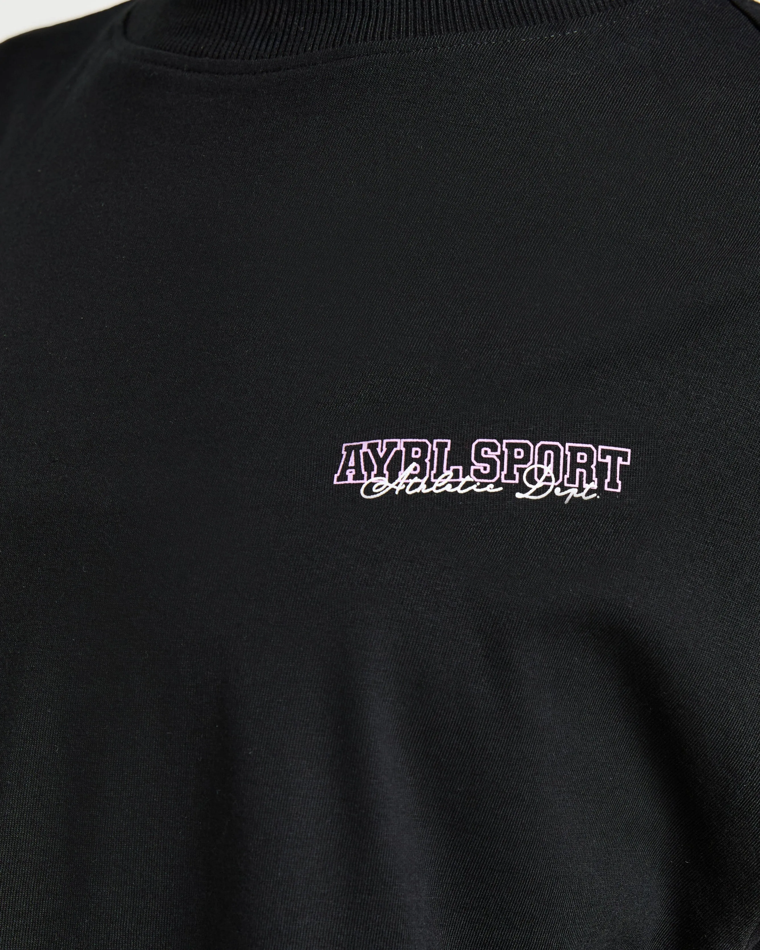 Varsity Dept. Oversized T Shirt - Black/Lilac sold by AYBL product image thumbnail 5
