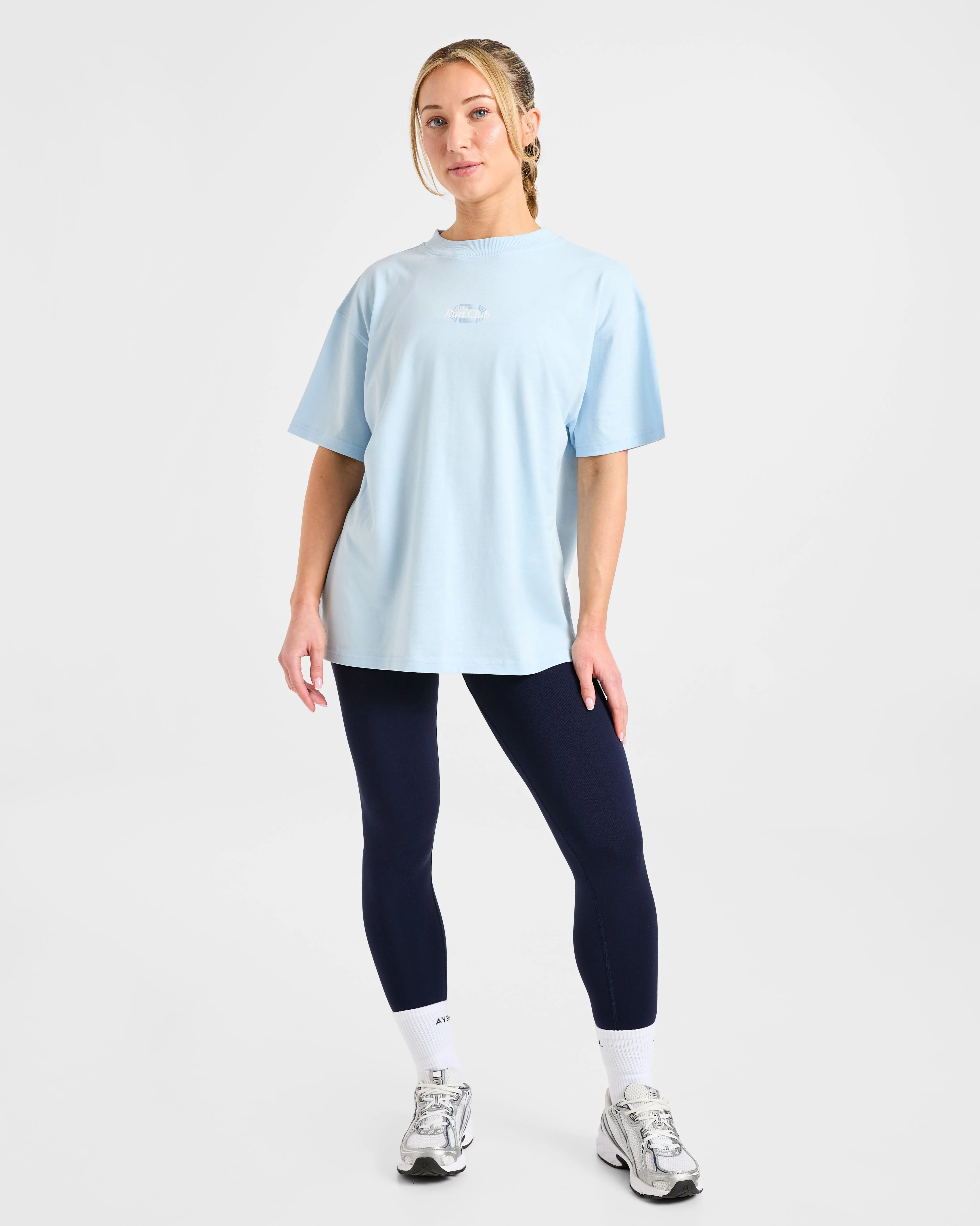 Run Club Oversized T Shirt - Blue sold by AYBL product image thumbnail 3