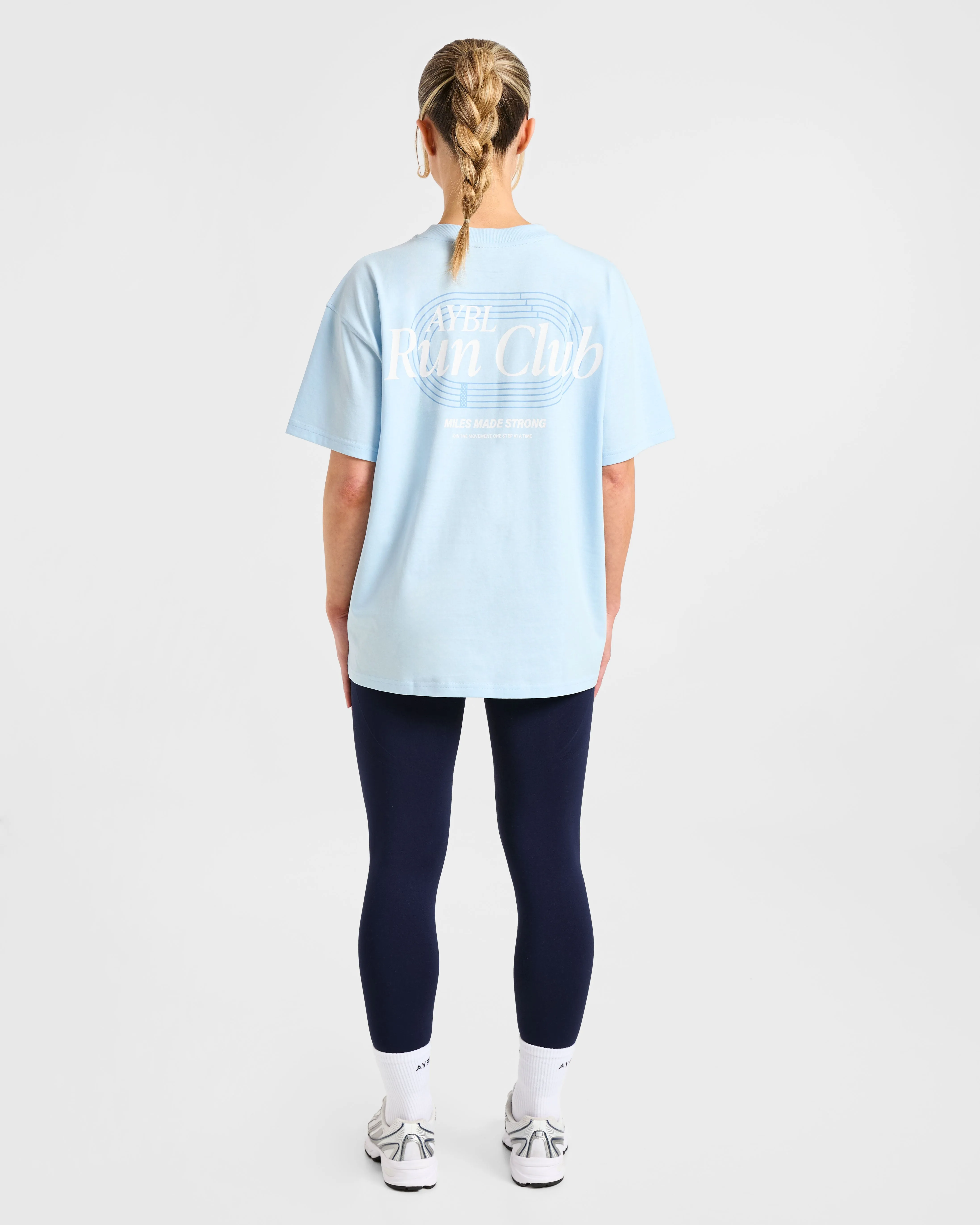 Run Club Oversized T Shirt - Blue sold by AYBL product image thumbnail 4
