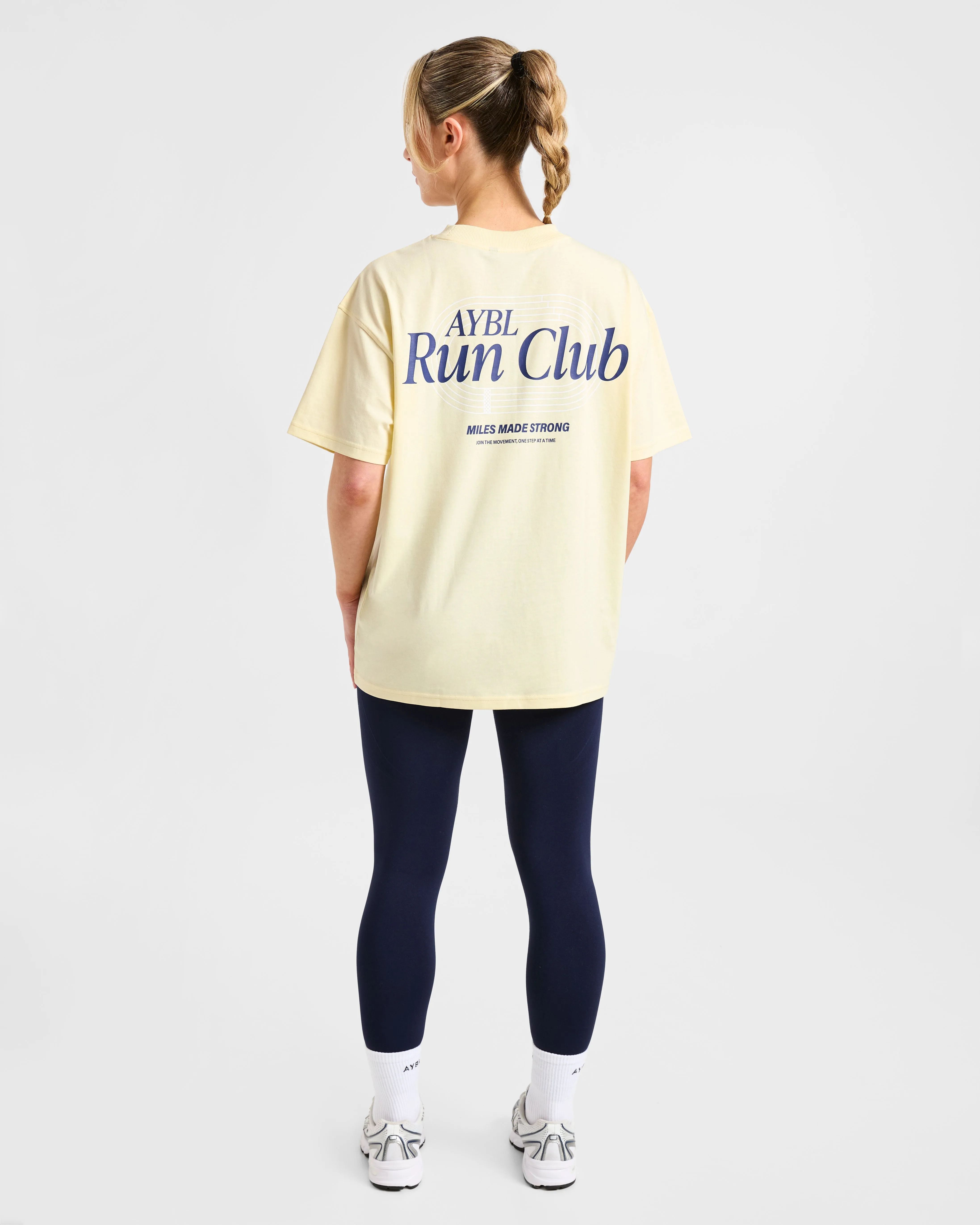 Run Club Oversized T Shirt - Butter Yellow sold by AYBL product image thumbnail 4