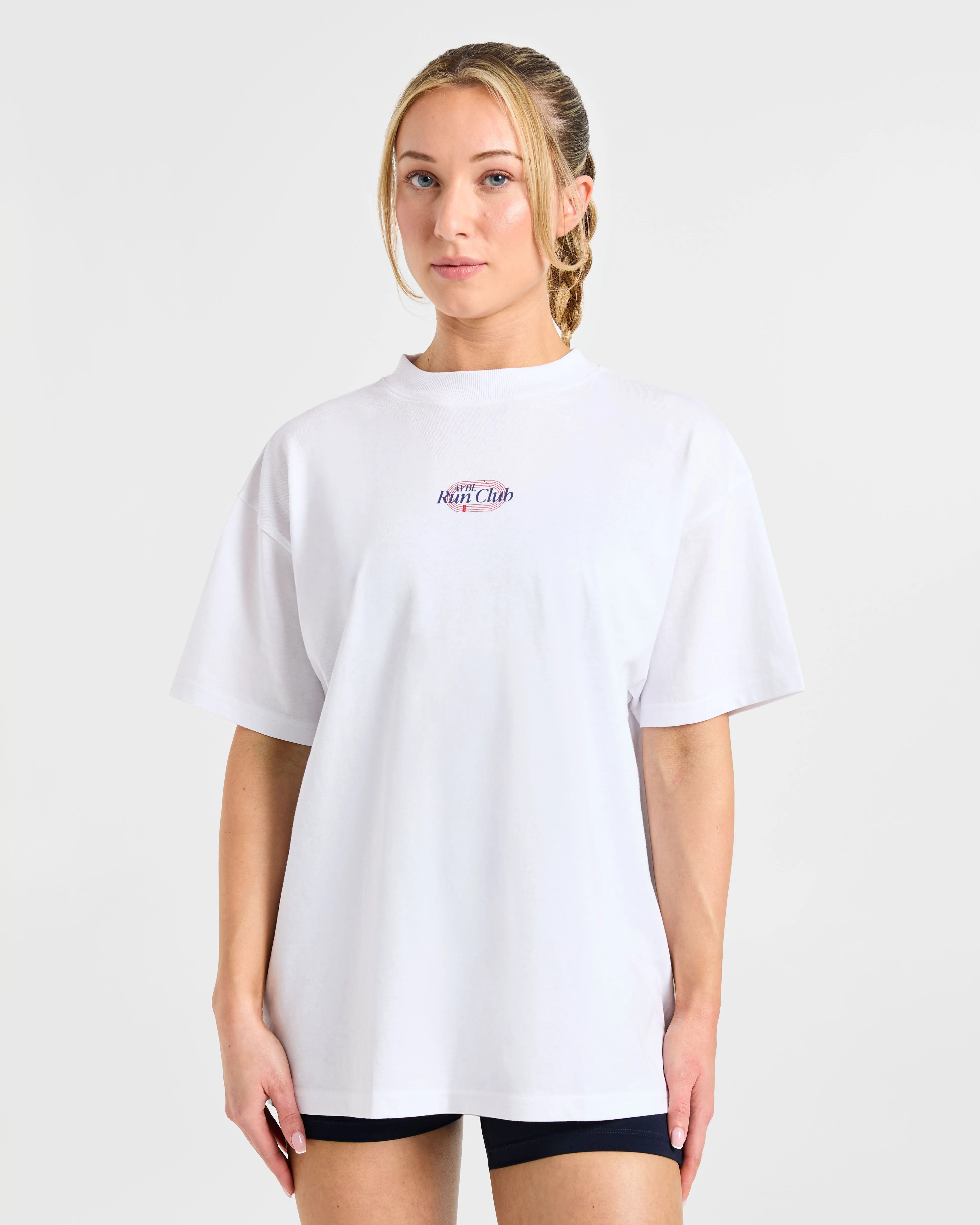 Run Club Oversized T Shirt - White sold by AYBL product image thumbnail 2