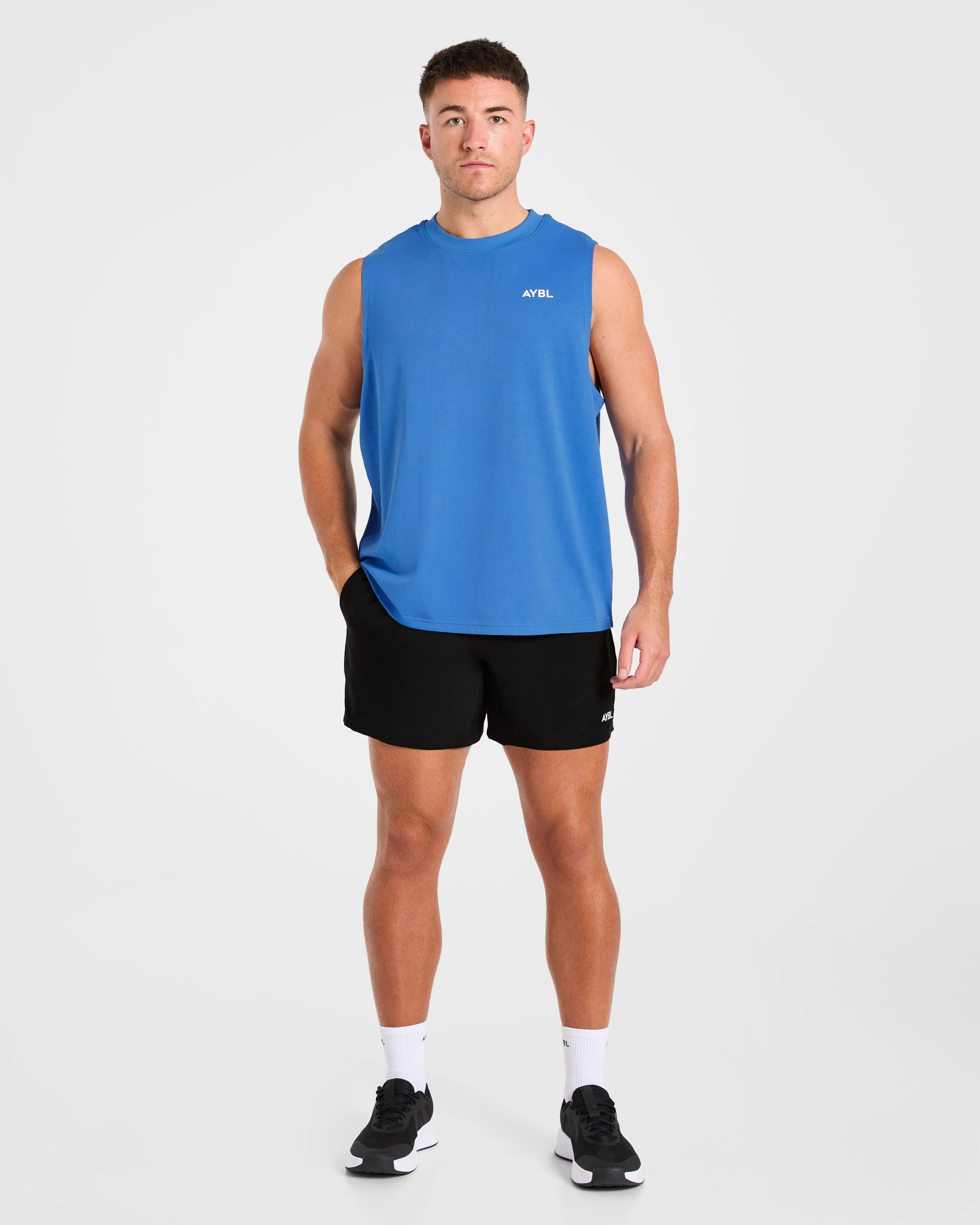 Essential Oversized Graphic Tank - Cobalt sold by AYBL product image thumbnail 3