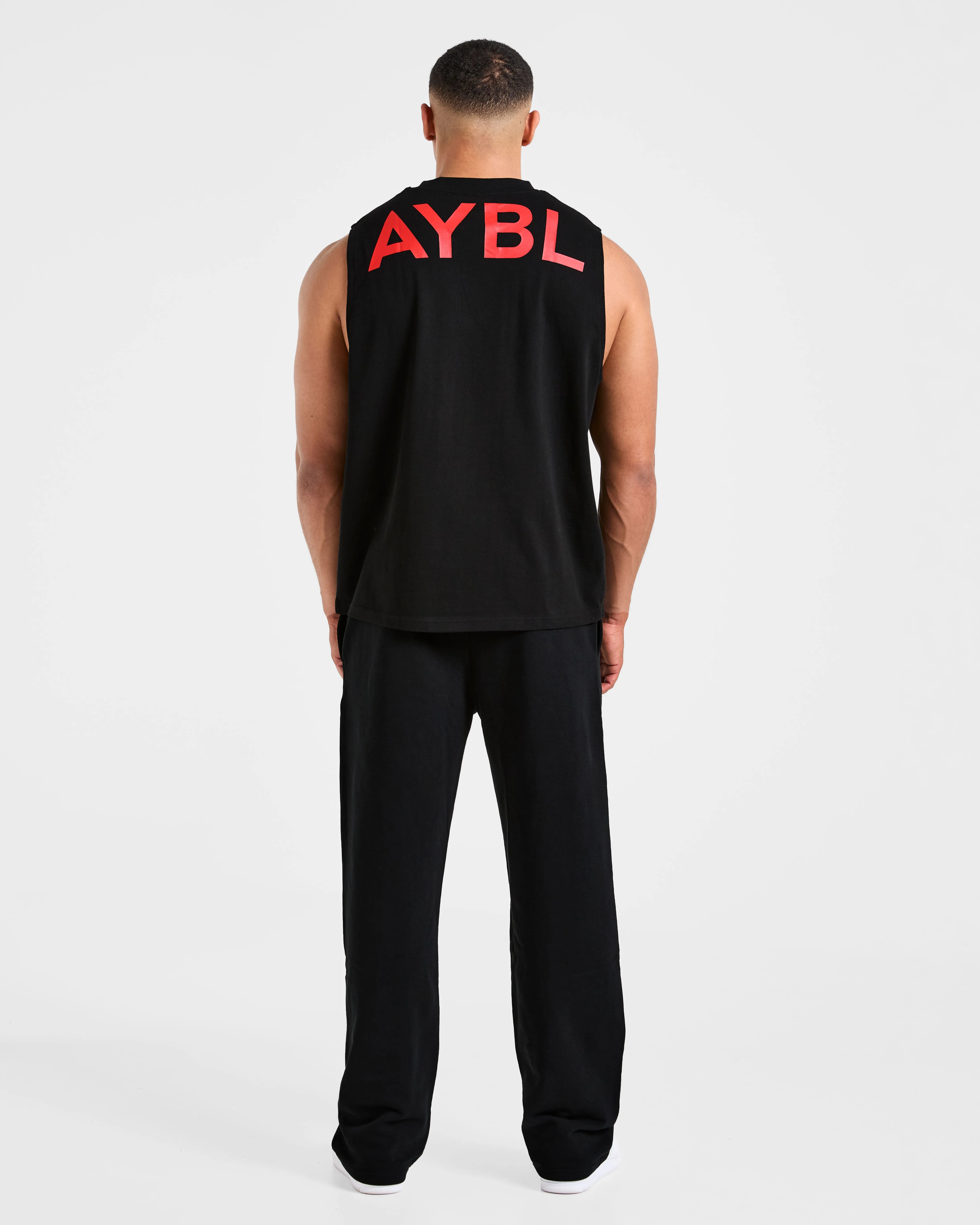 Essential Oversized Graphic Tank - Black/Red sold by AYBL product image thumbnail 4