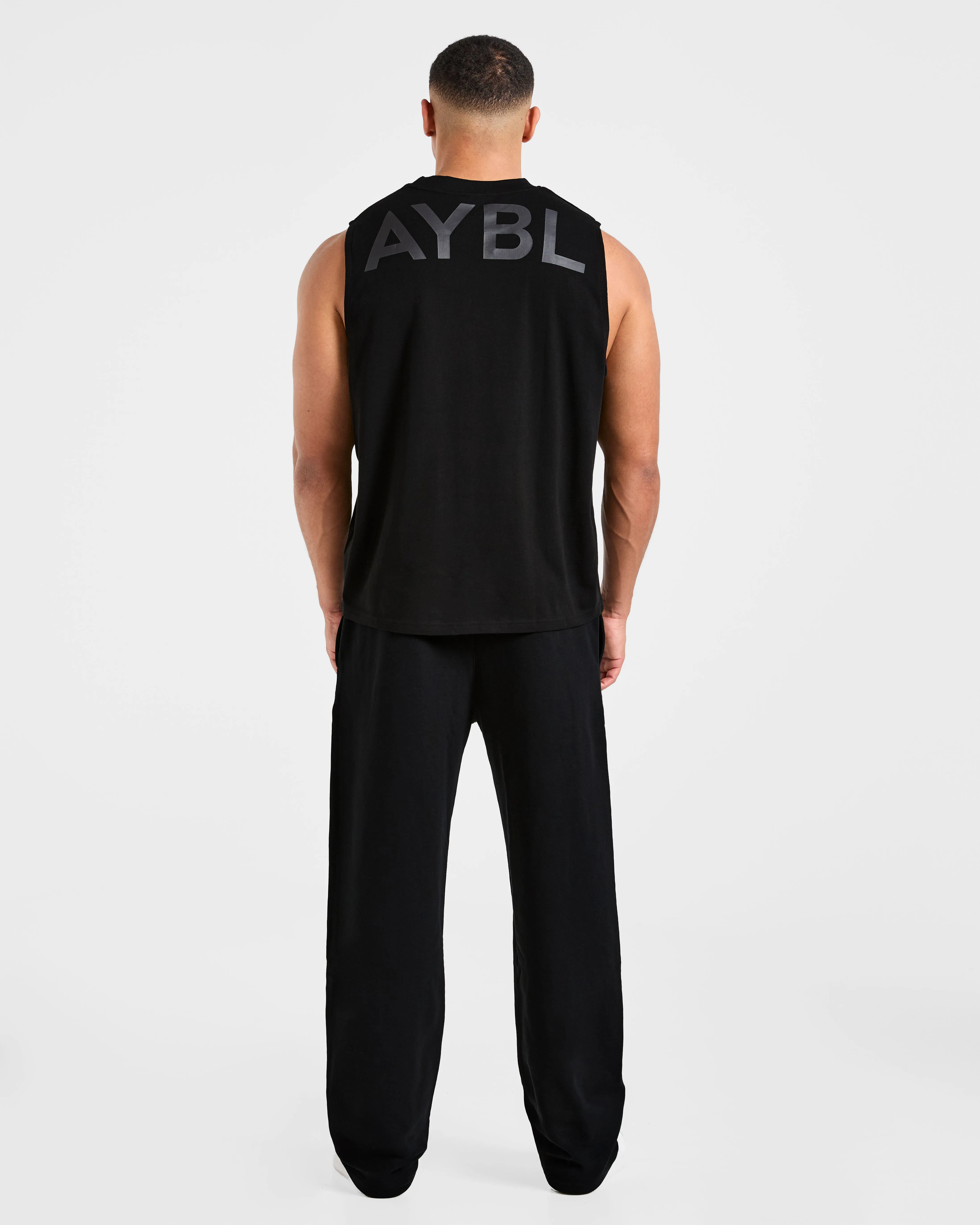 Essential Oversized Graphic Tank - Black sold by AYBL product image thumbnail 4
