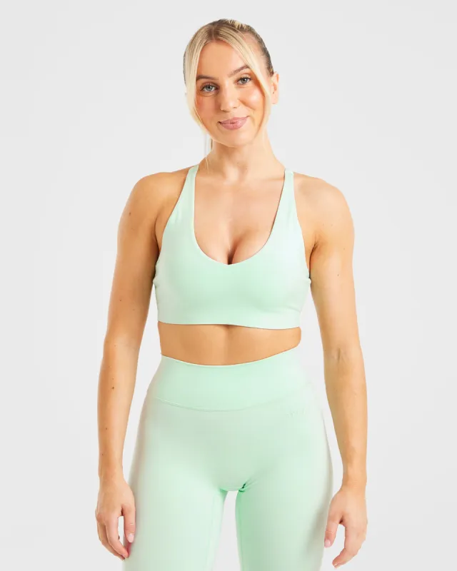 Staple Sports Bra - Mint Green sold by AYBL