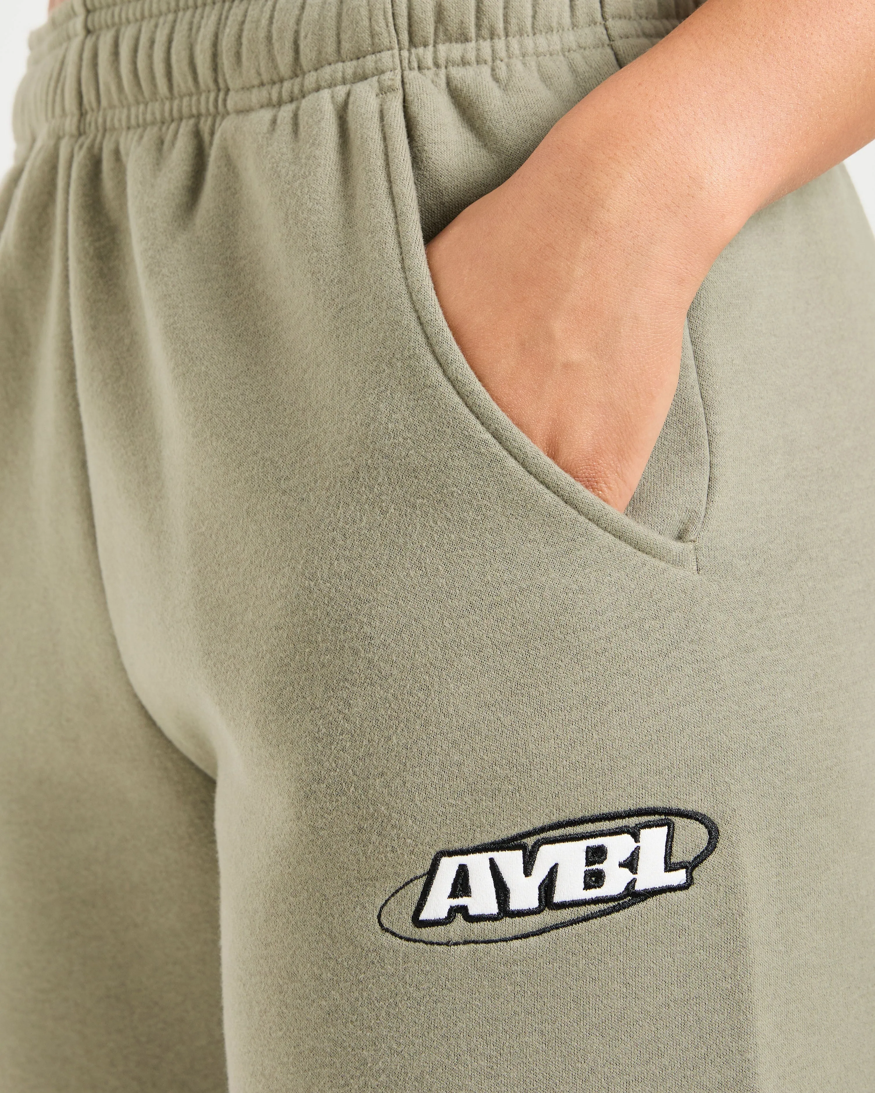 Sports Essentials Oversized Straight Leg Joggers - Muted Olive sold by AYBL product image thumbnail 5