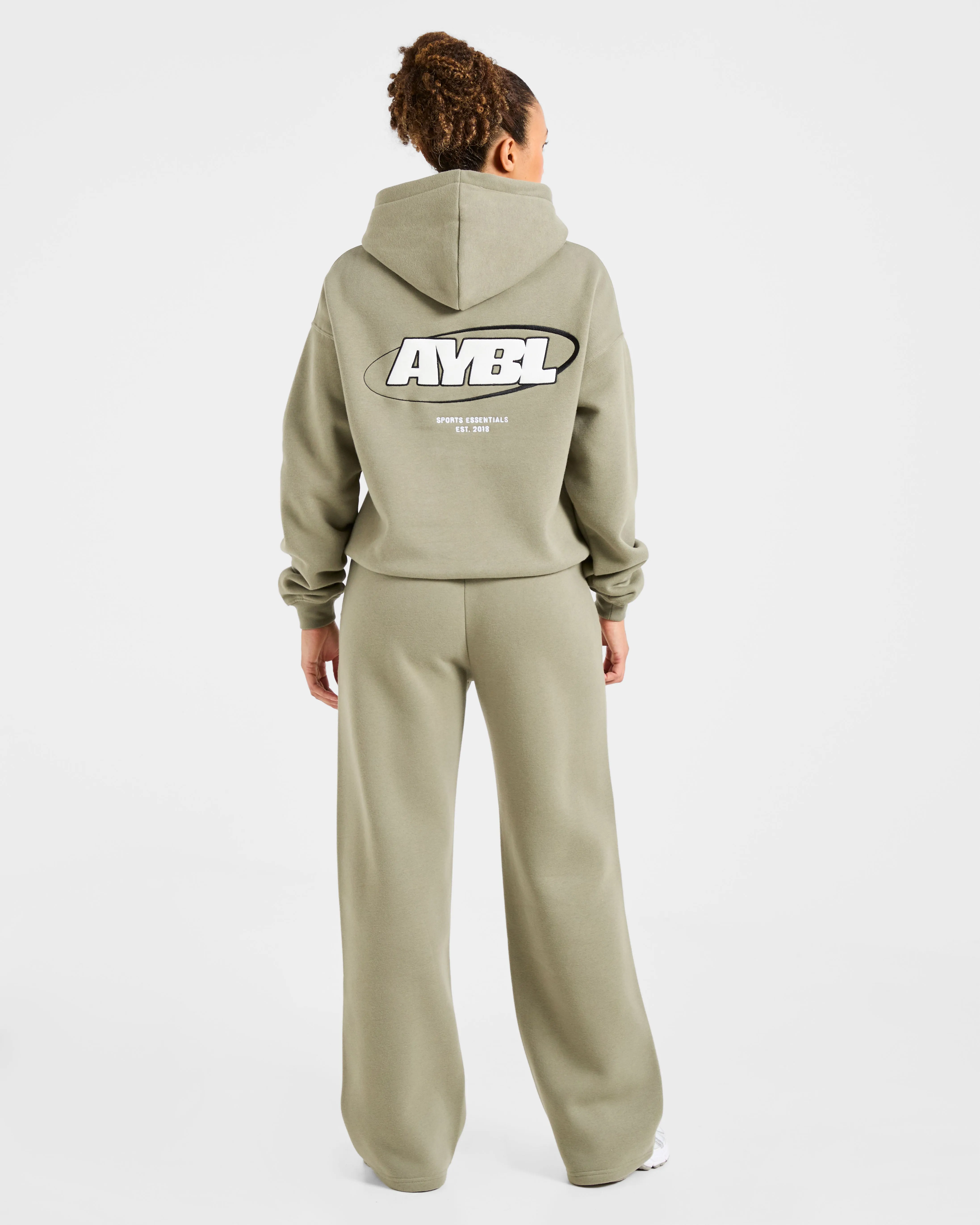 Sports Essentials Oversized Straight Leg Joggers - Muted Olive sold by AYBL product image thumbnail 4