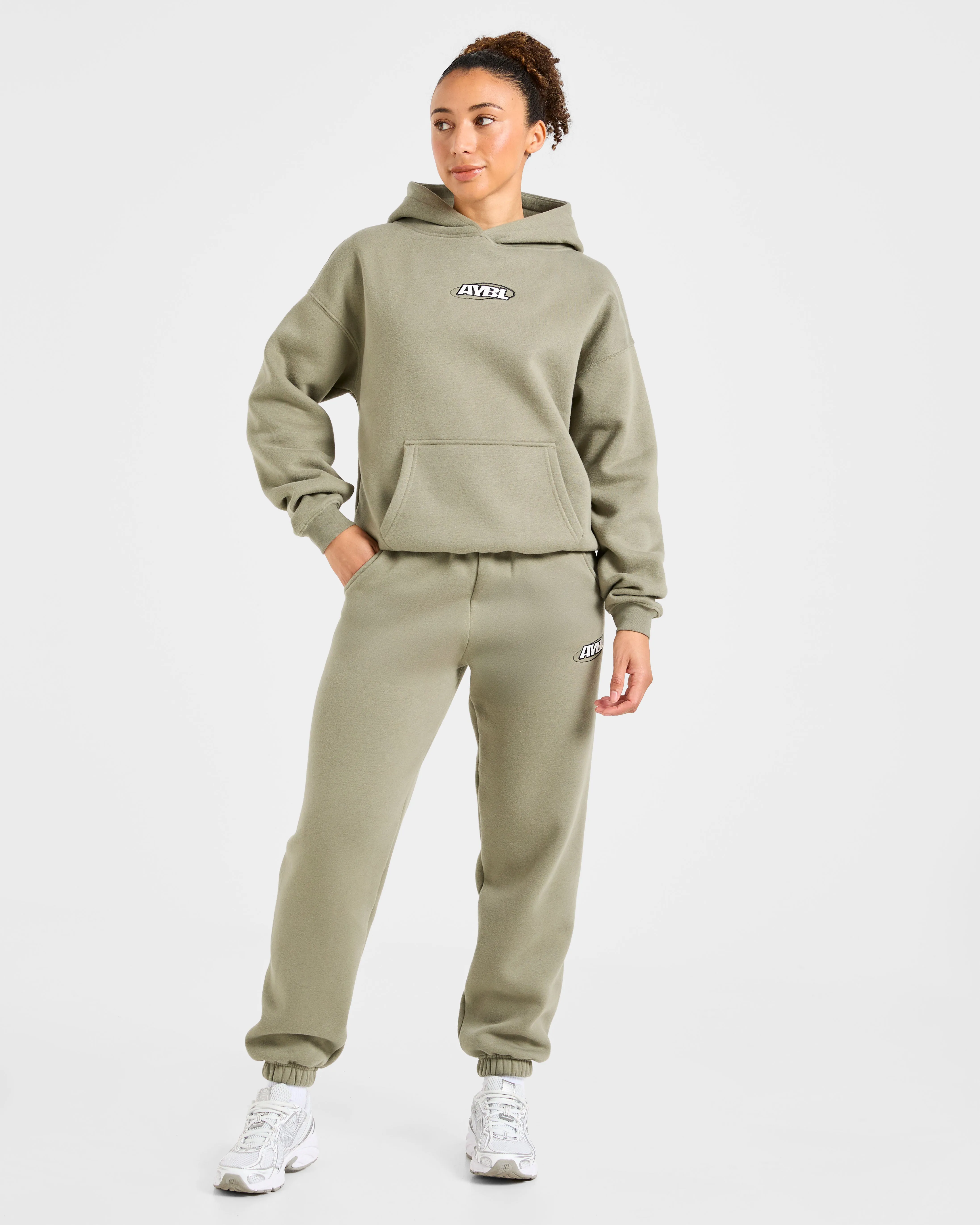 Sports Essentials Oversized Joggers - Muted Olive sold by AYBL product image thumbnail 4