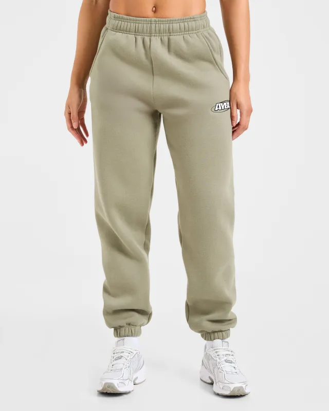 Sports Essentials Oversized Joggers - Muted Olive made by AYBL