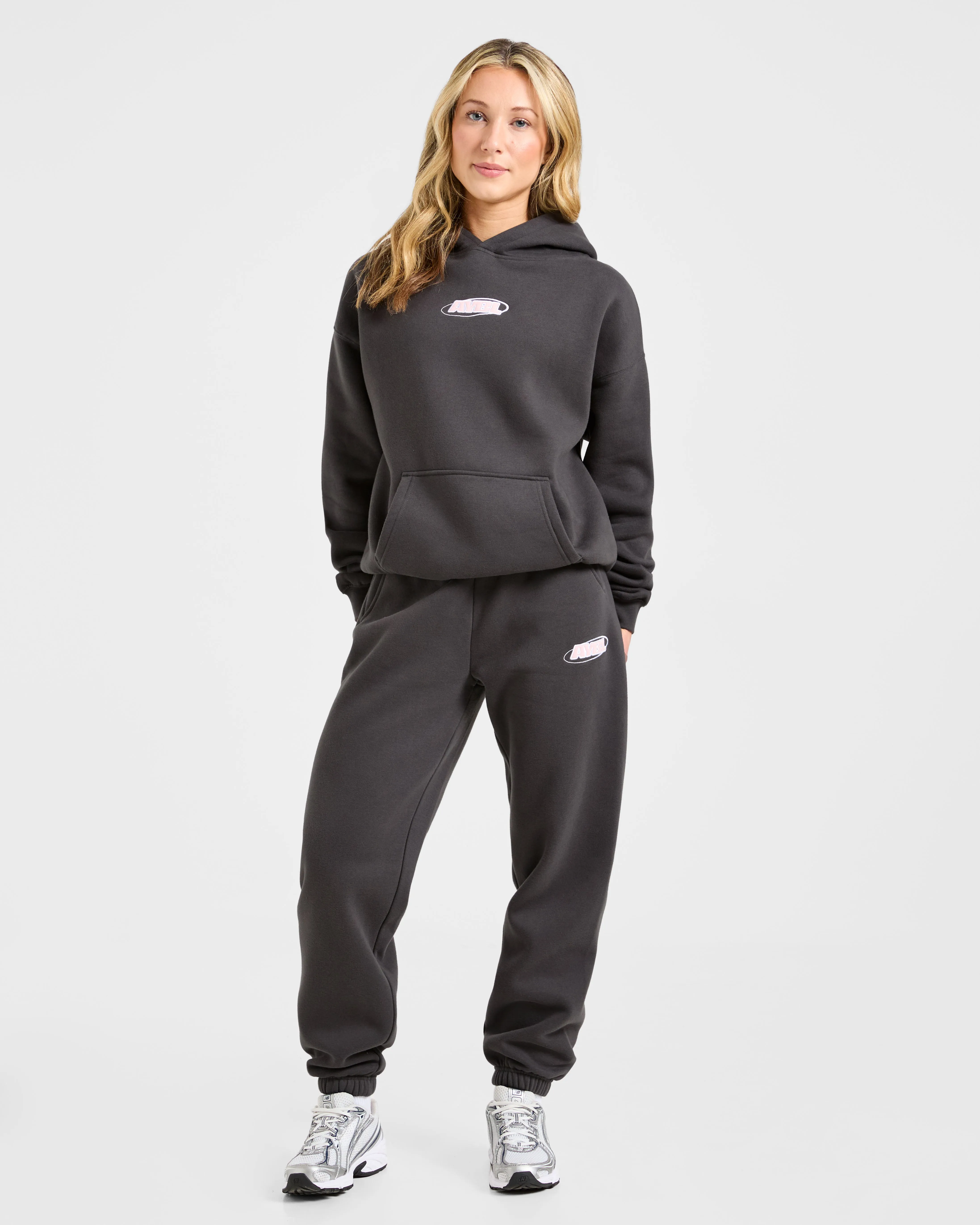Sports Essentials Oversized Joggers - Charcoal/Pink sold by AYBL product image thumbnail 3