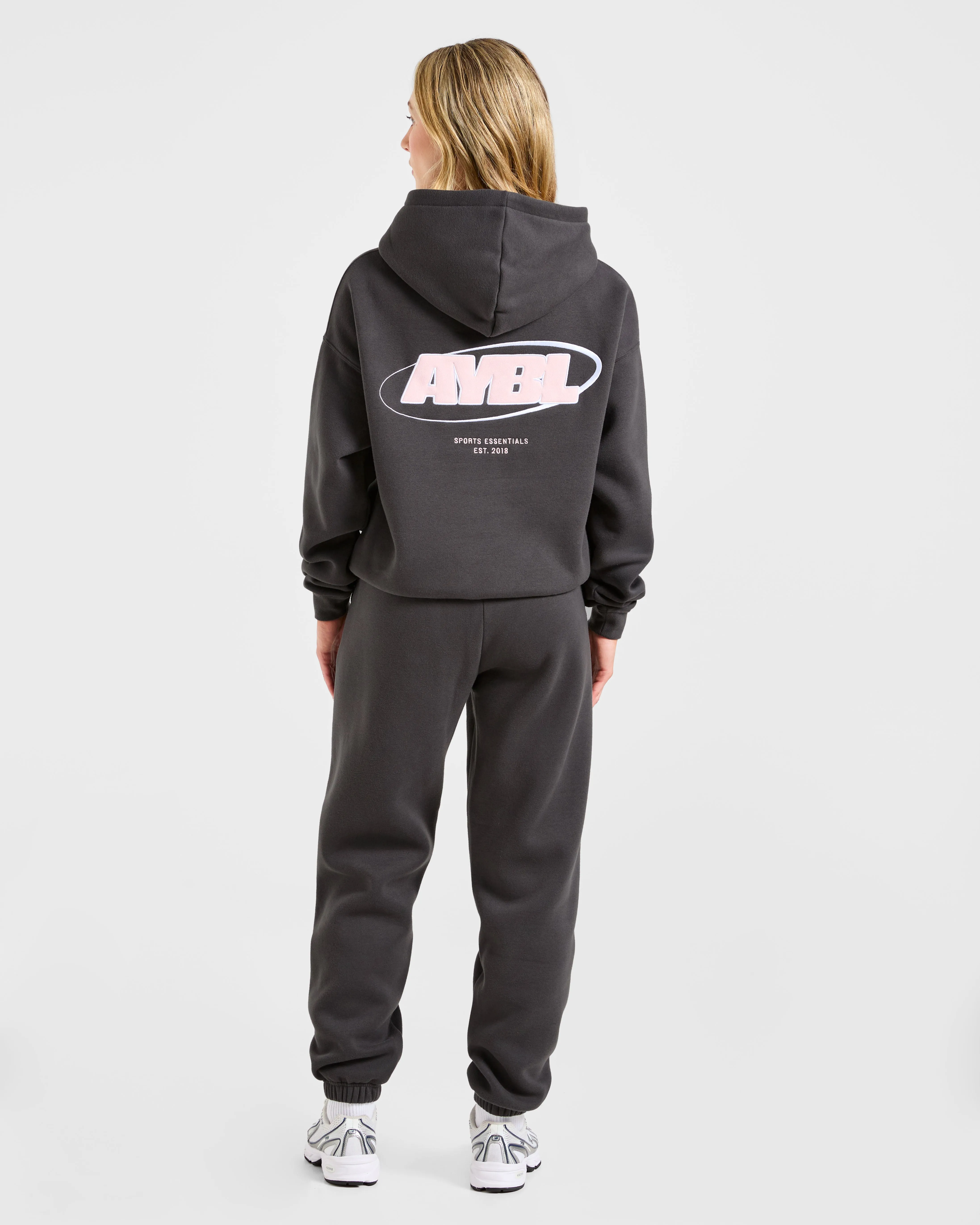 Sports Essentials Oversized Joggers - Charcoal/Pink sold by AYBL product image thumbnail 4