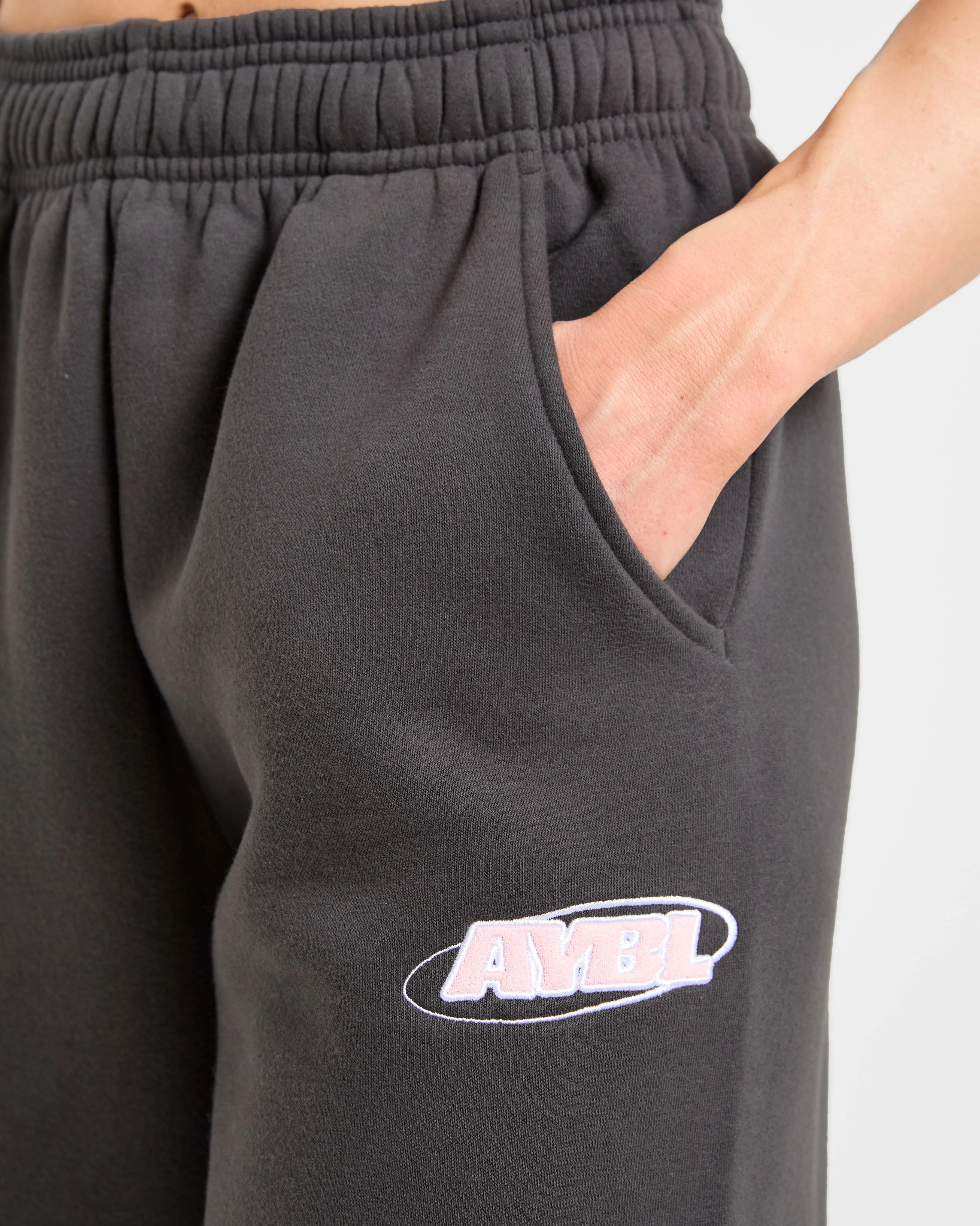 Sports Essentials Oversized Joggers - Charcoal/Pink sold by AYBL product image thumbnail 5