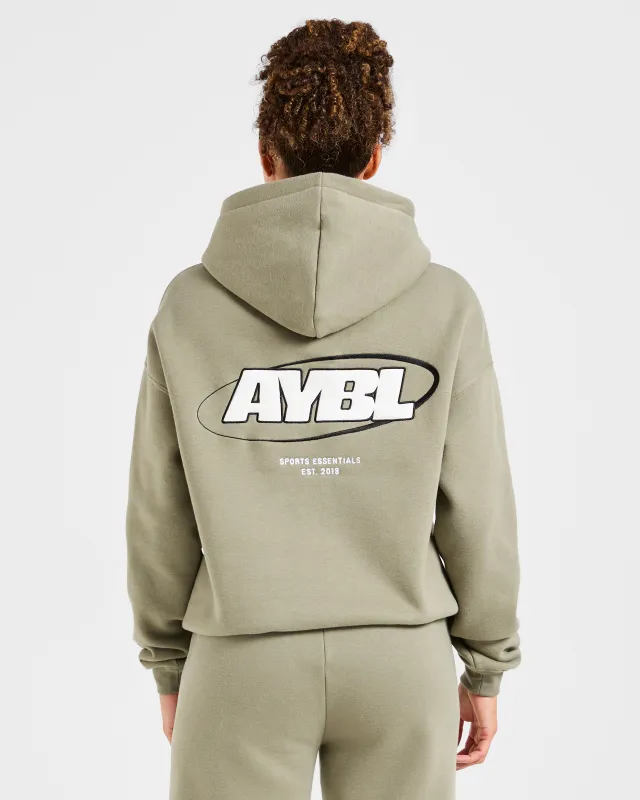 Sports Essentials Oversized Hoodie - Muted Olive made by AYBL