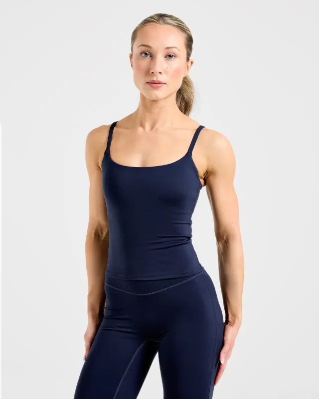 Essential Strappy Tank Top - Navy sold by AYBL