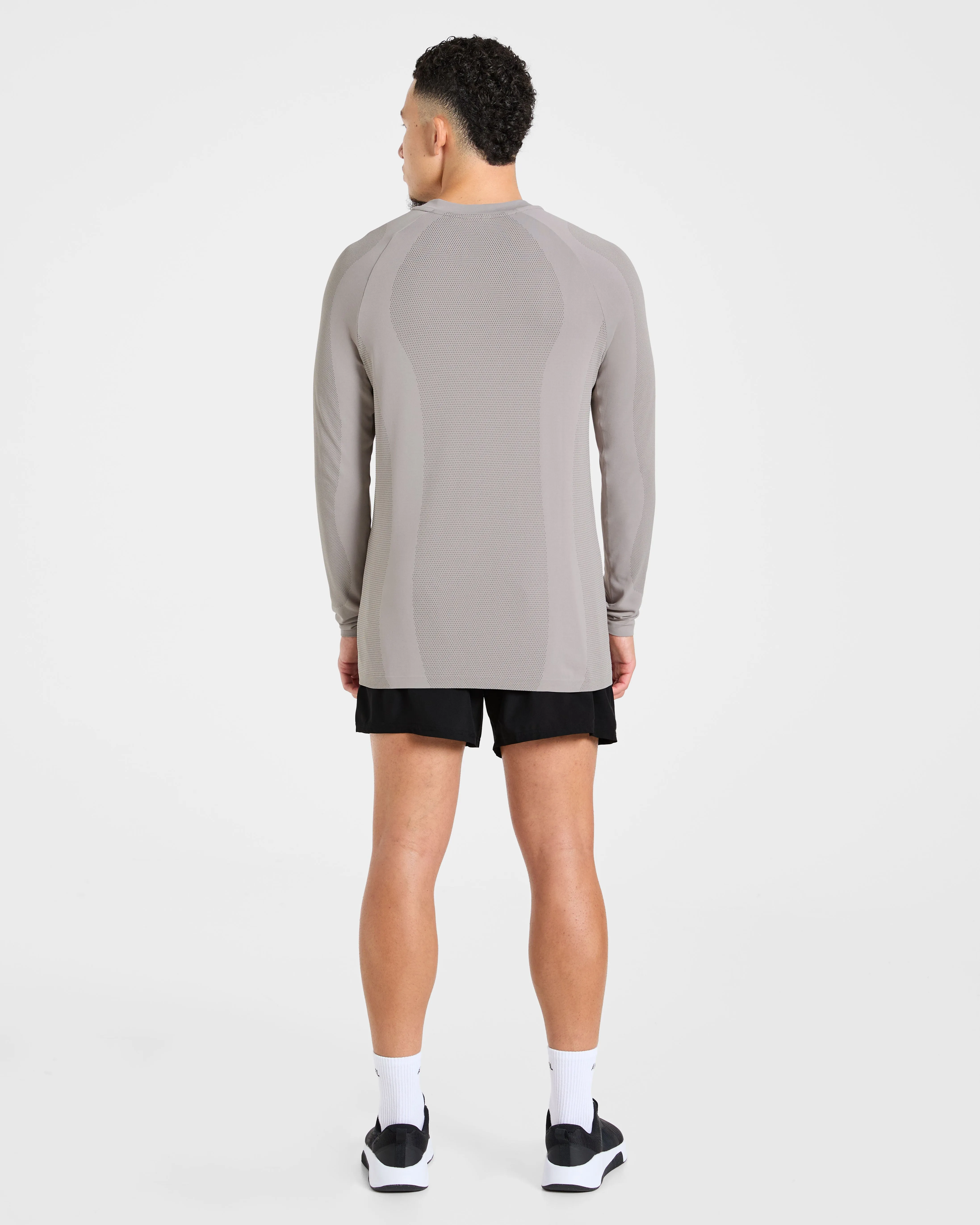 Attain Seamless Long Sleeve T Shirt - Woodland Fog sold by AYBL product image thumbnail 4